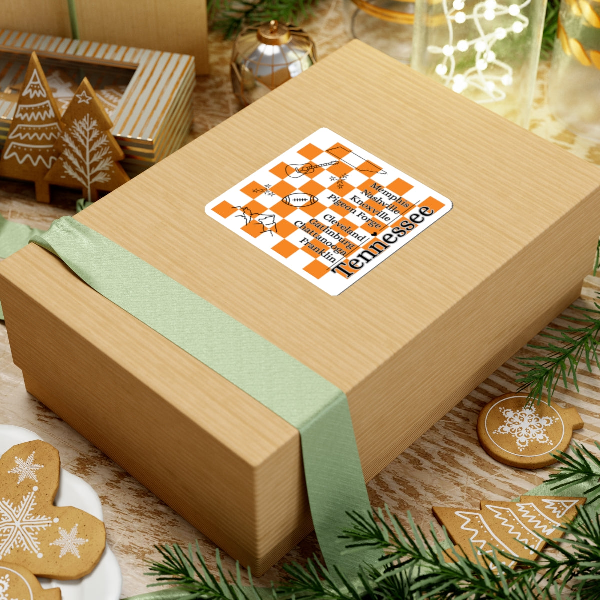 Tennessee Checkerboard Sticker