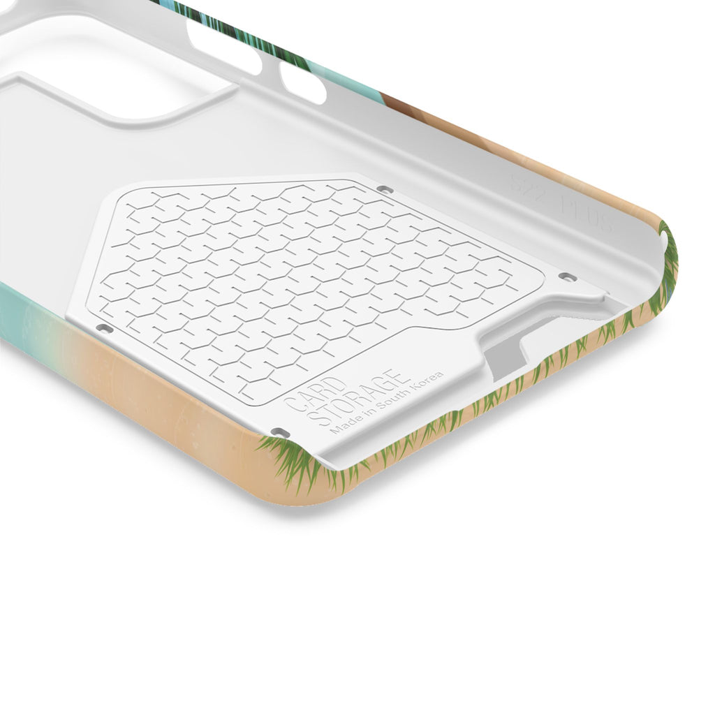 Beach Phone Case With Card Holder