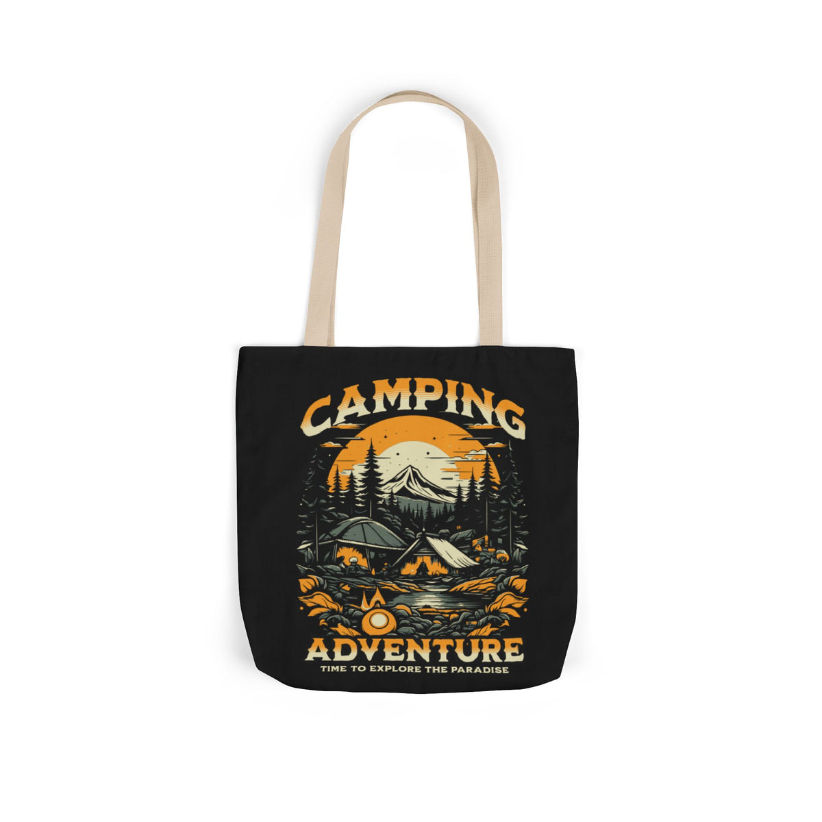 Camping Adventure Canvas Tote Bag