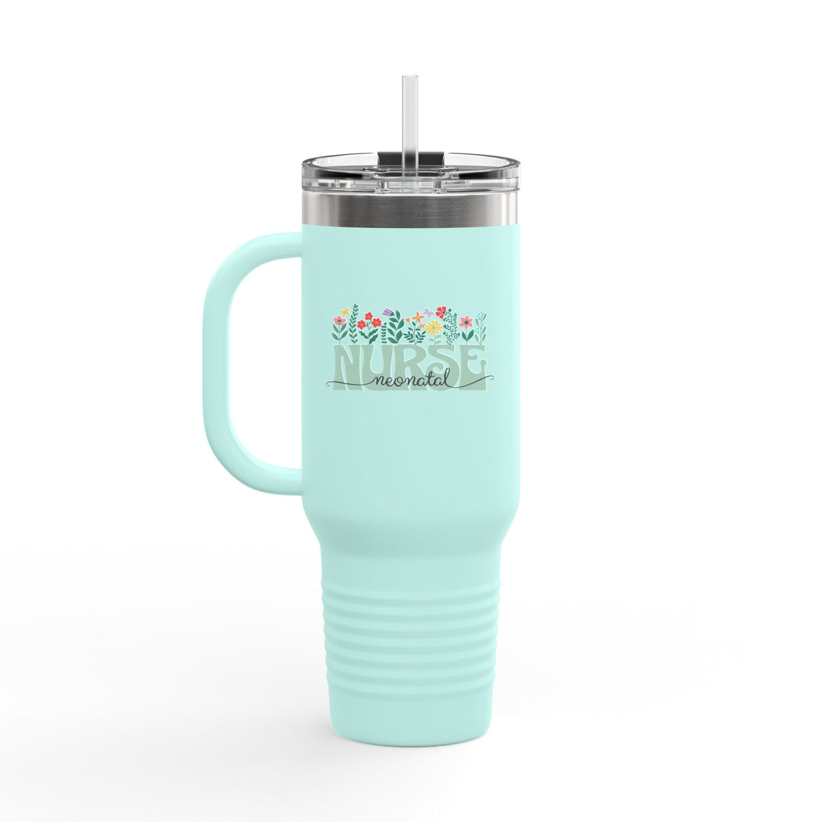 Nurse Mom Floral Tumbler (40oz.)