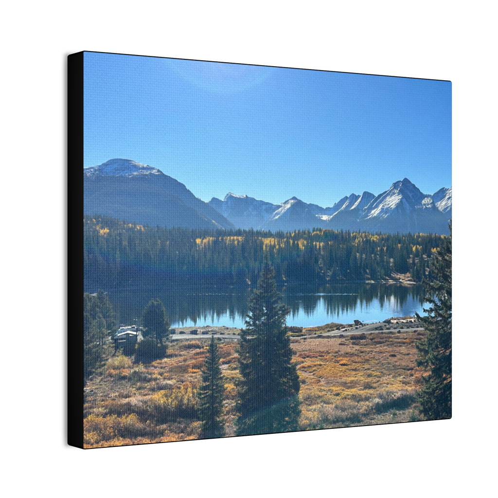 Mountain Lake Landscape Canvas