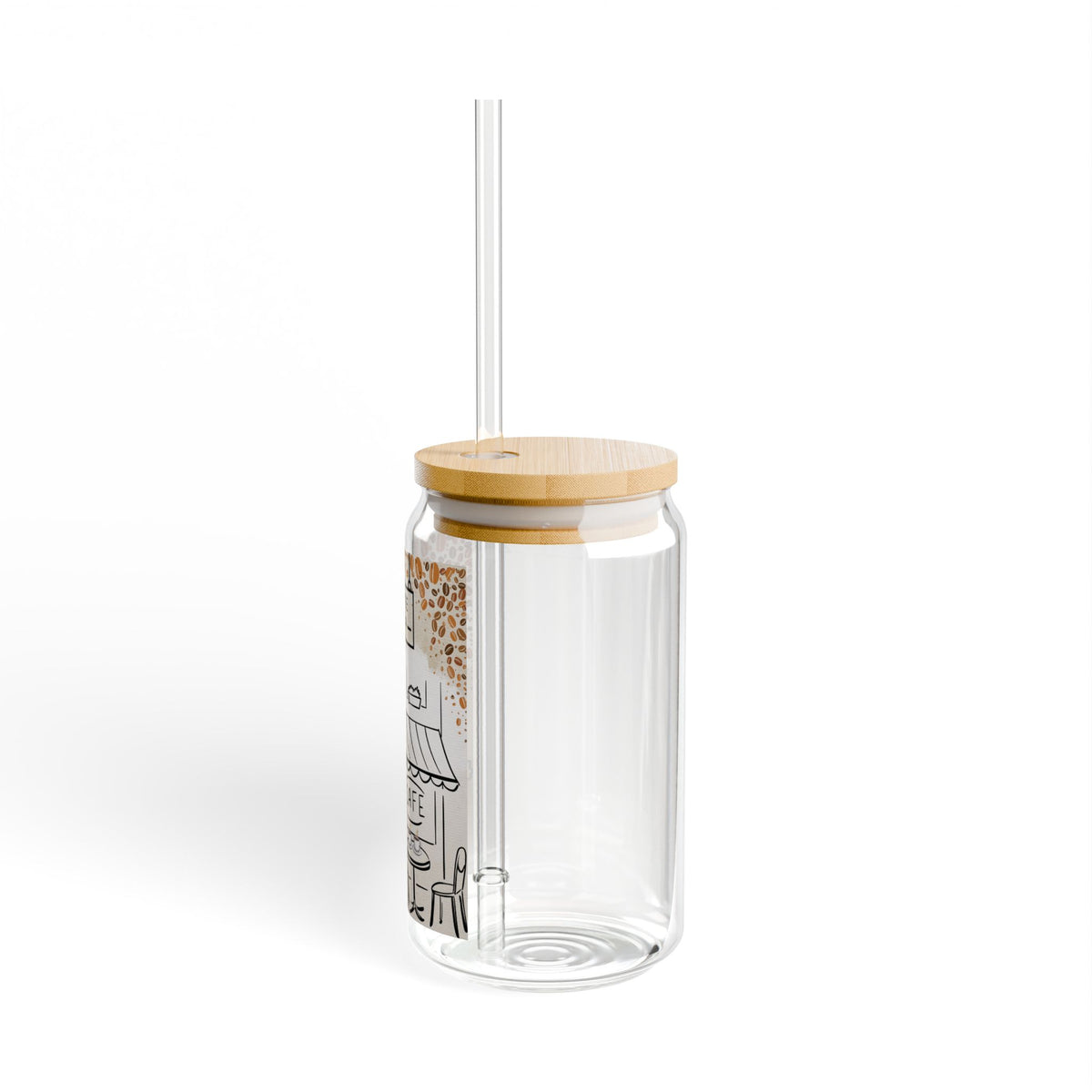 Coffee Shop Sipper Glass