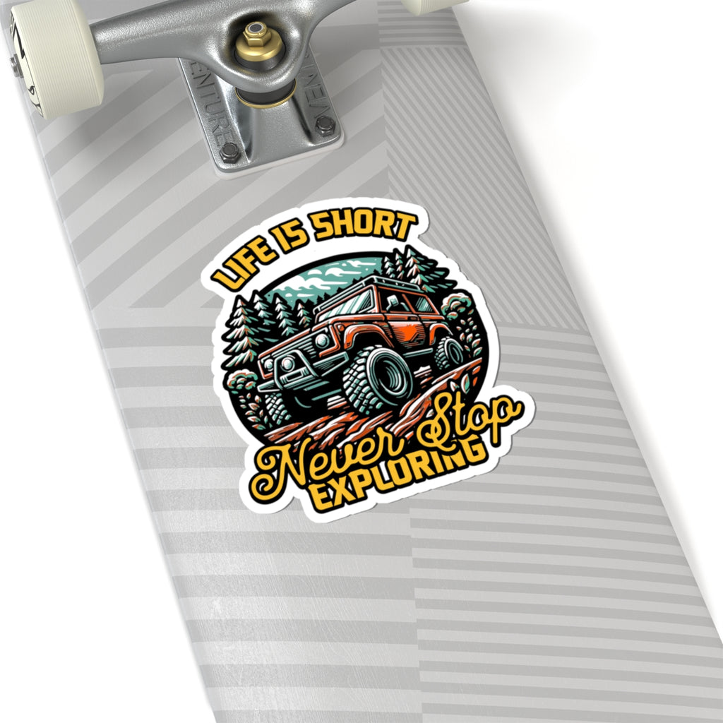 Never Stop Exploring Off-Road Sticker