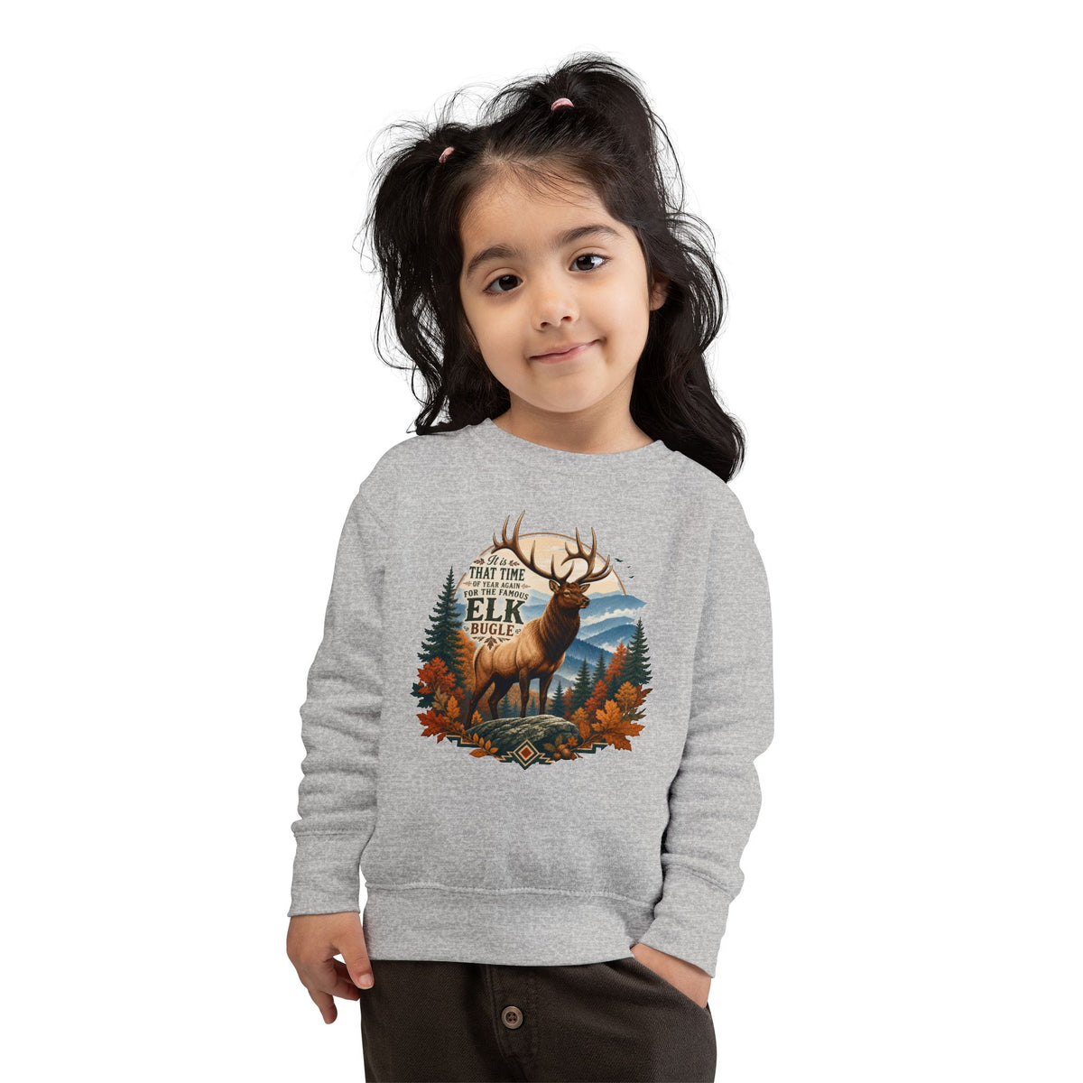 Elk Bugle Toddler Crewneck