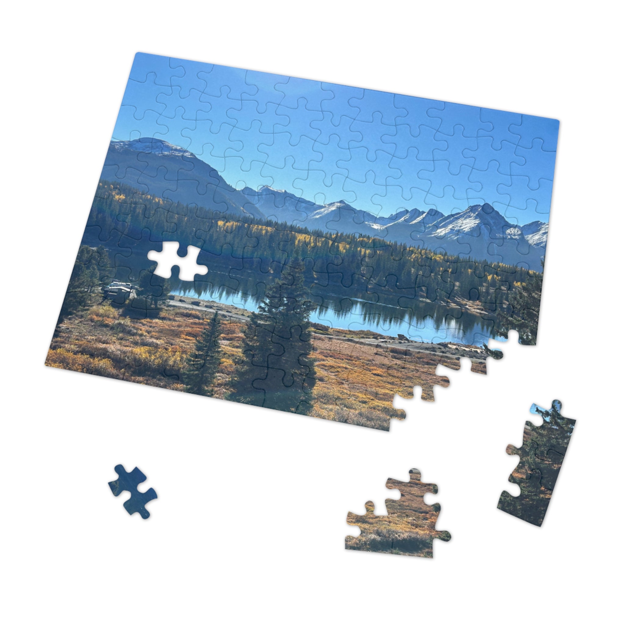 Mountain Lake Jigsaw Puzzle (500-Piece Puzzle with Tin)