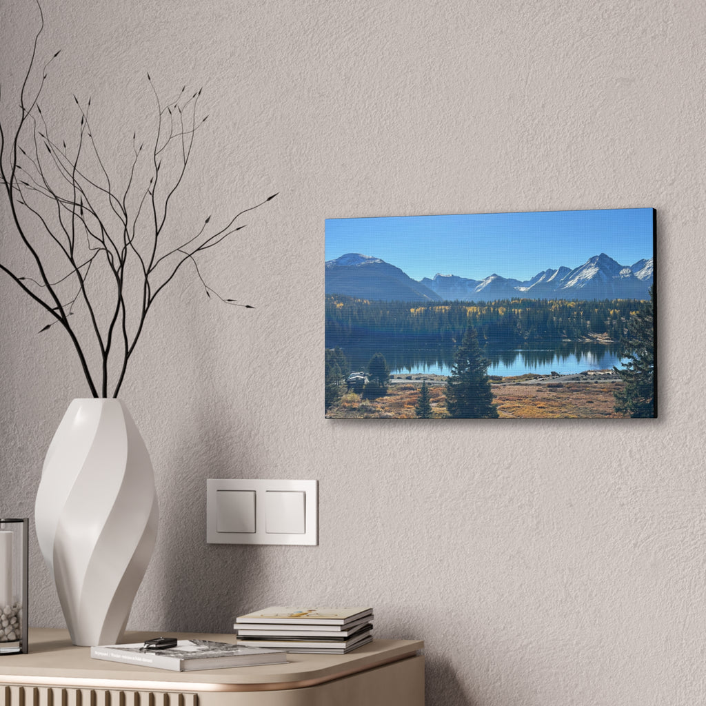 Mountain Lake Landscape Canvas