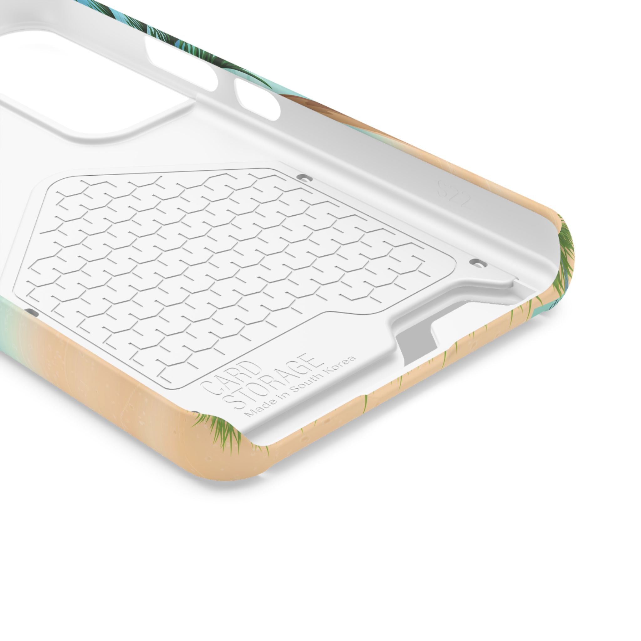 Beach Phone Case With Card Holder