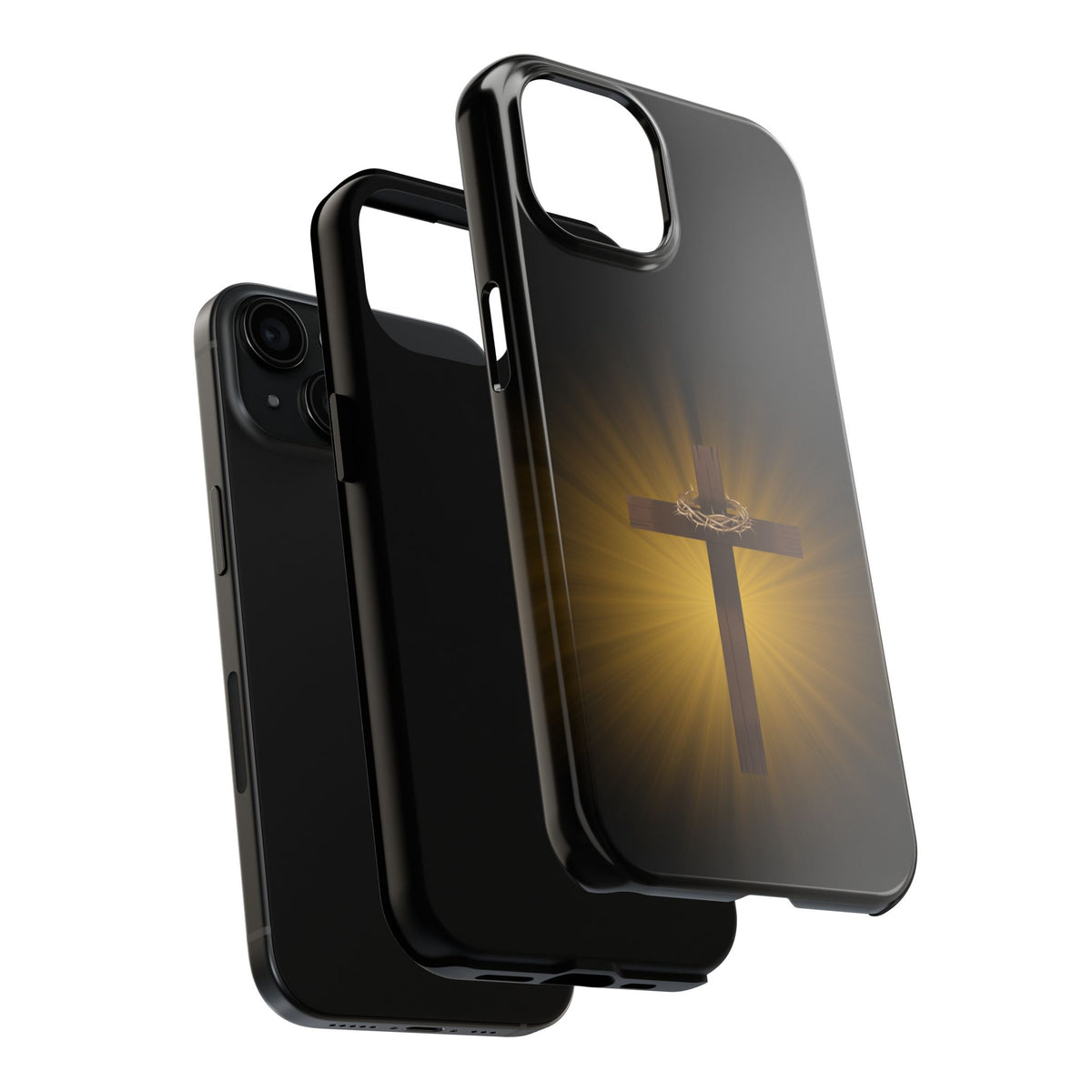Cross and Crown of Thorns Phone Case