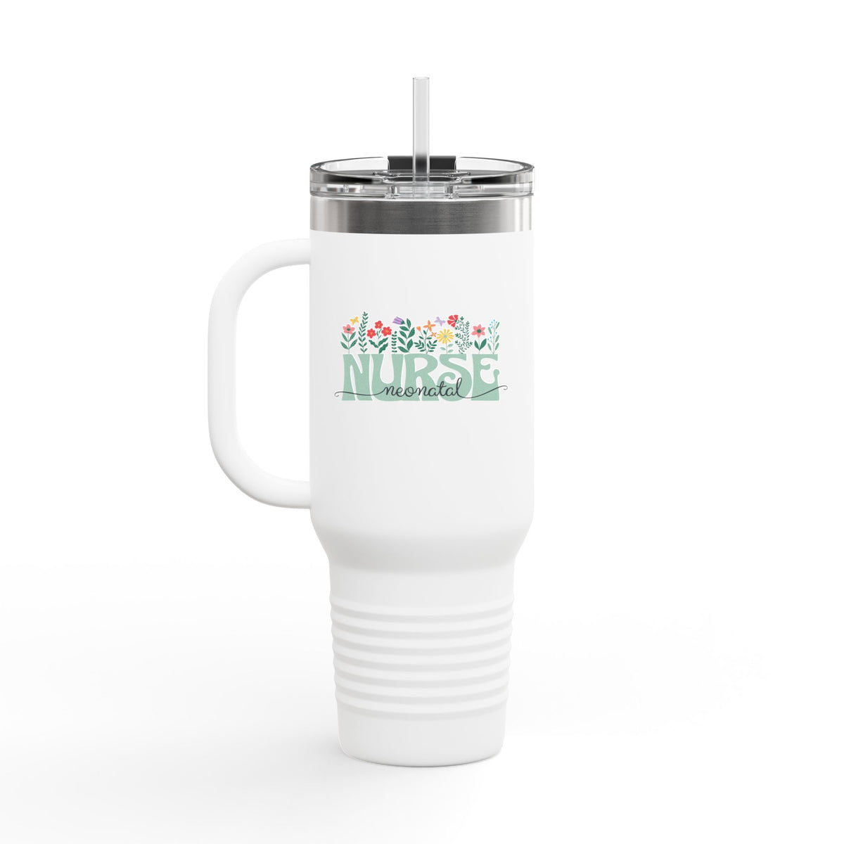 Nurse Mom Floral Tumbler (40oz.)