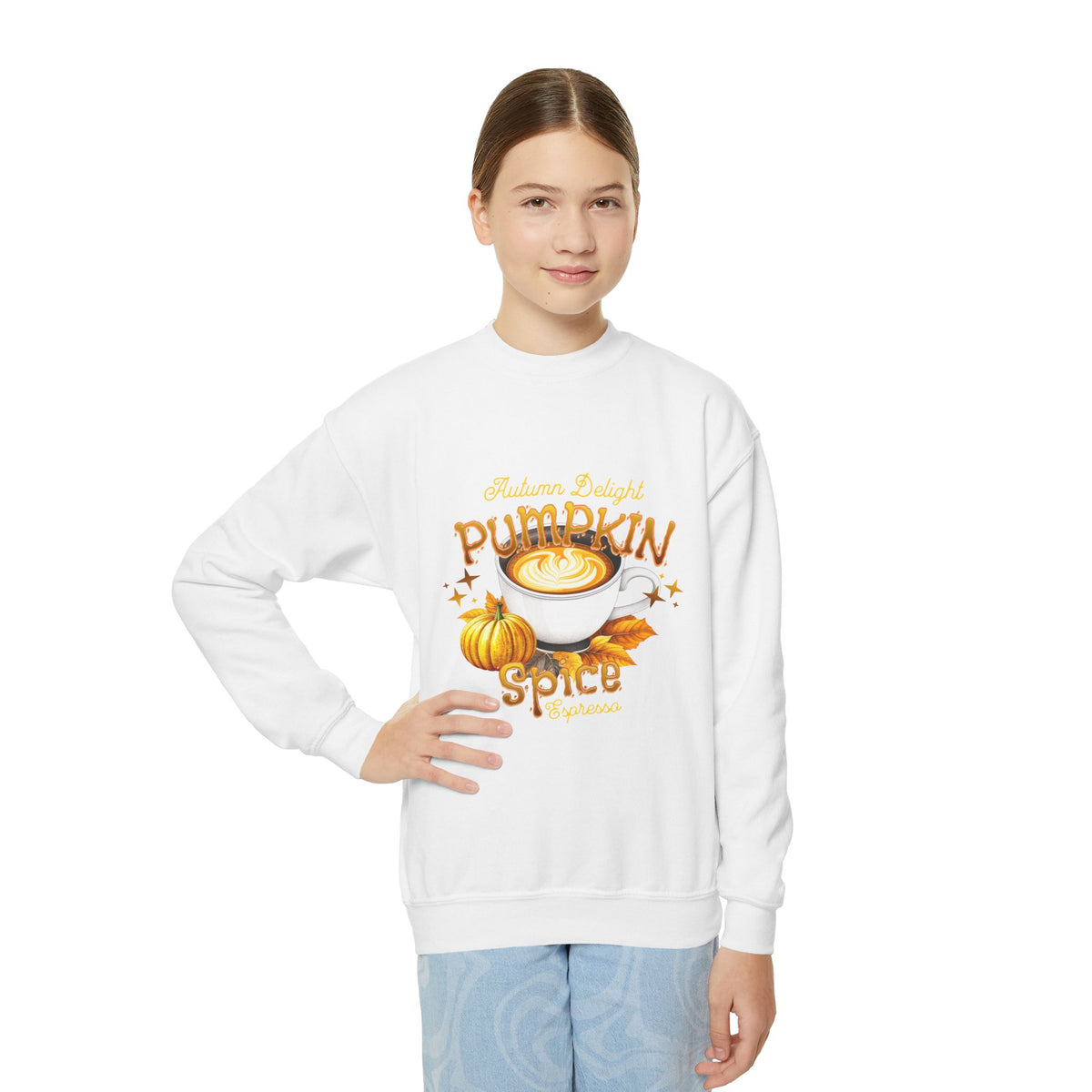 Pumpkin Spice Latte Youth Crewneck