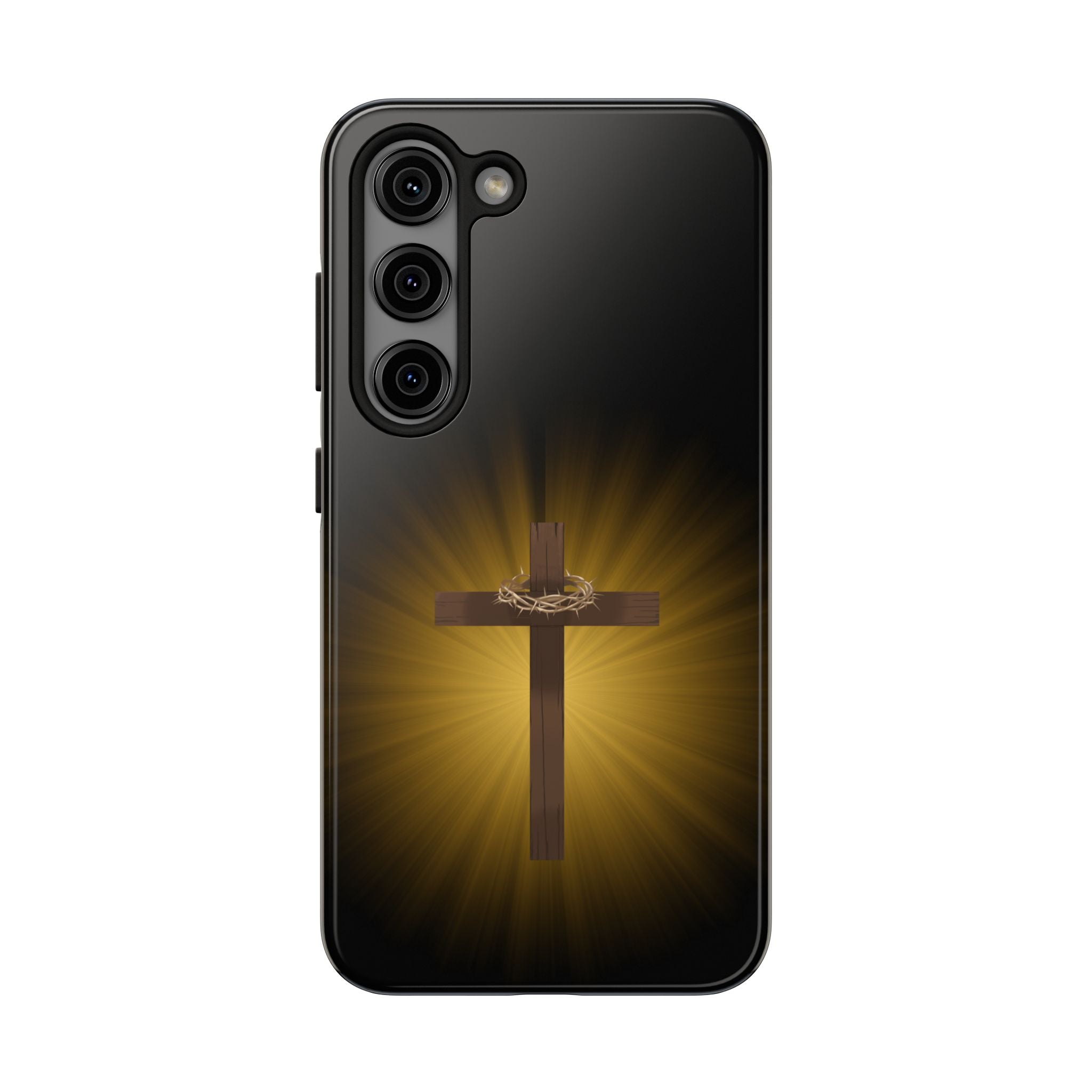 Cross and Crown of Thorns Phone Case