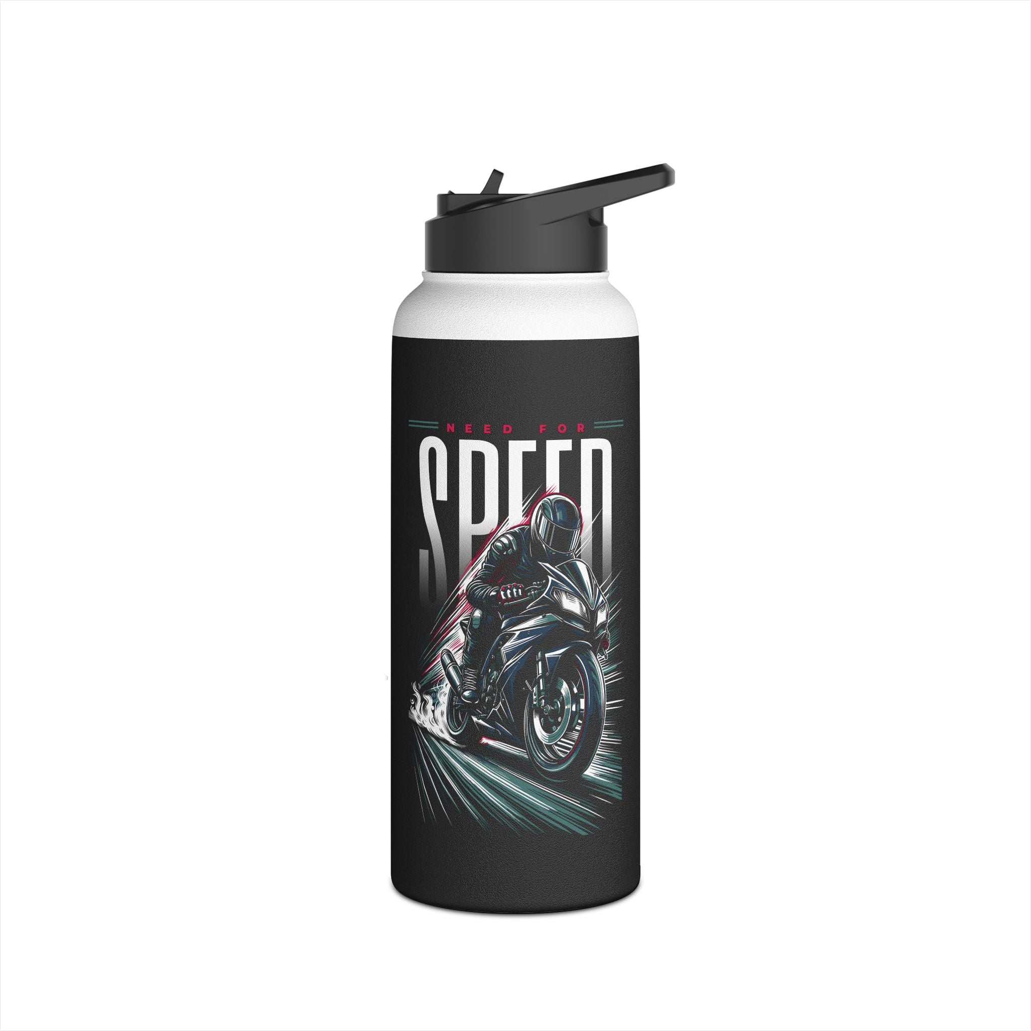 'Speed' Motorcycle Water Bottle (12oz. 18oz. 32oz.)