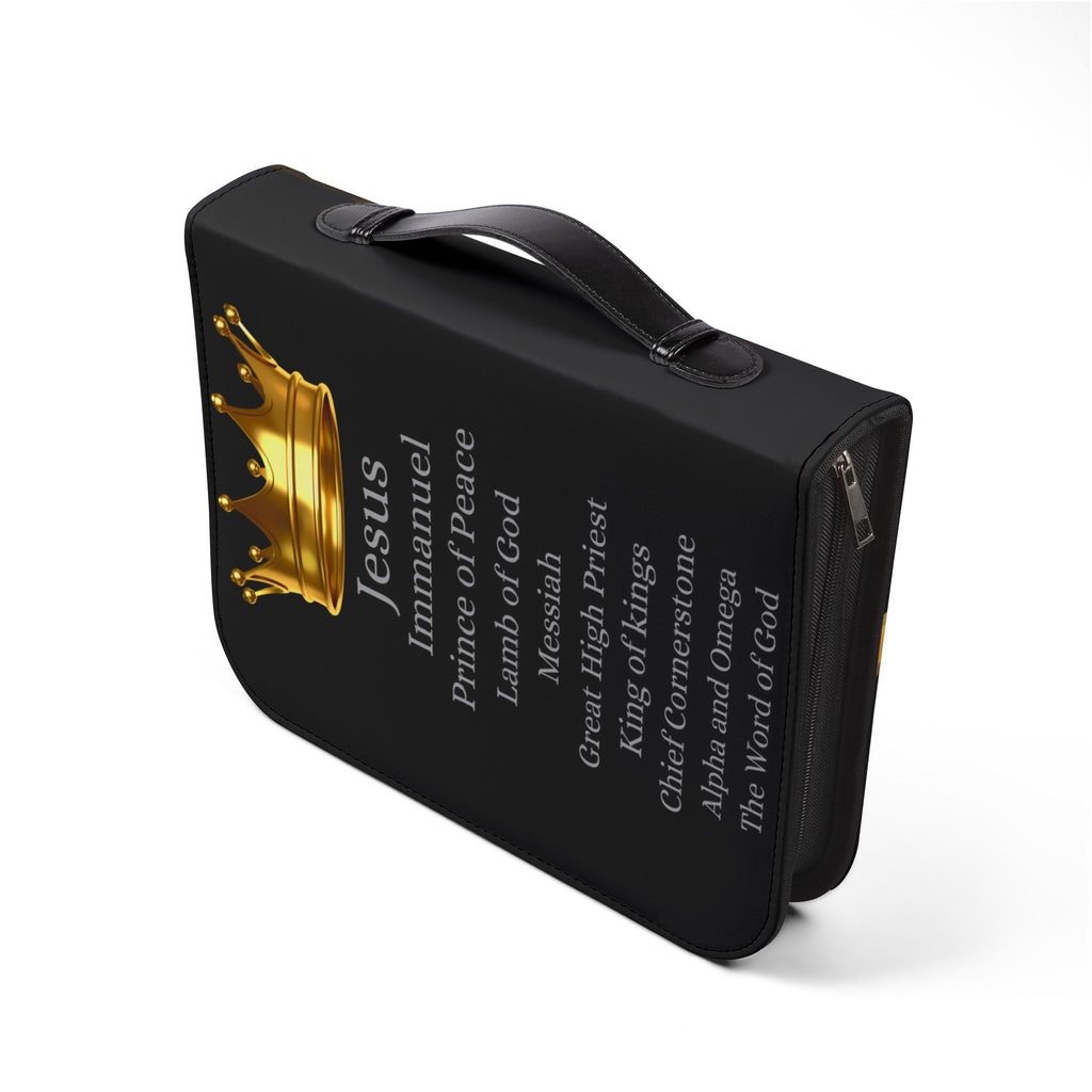 Gold Cross & Crown Bible Cover