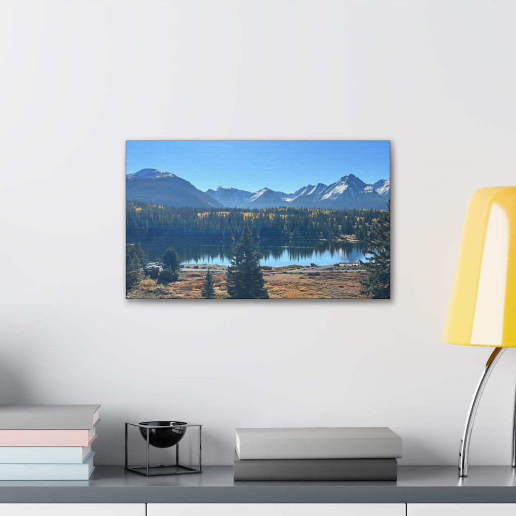 Mountain Lake Landscape Canvas