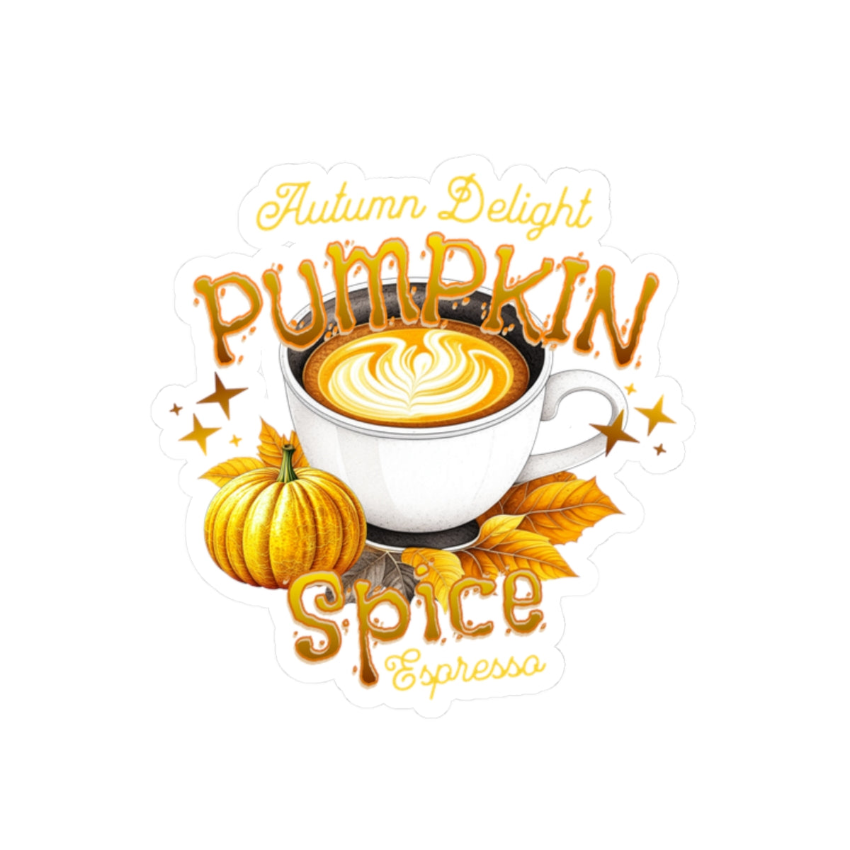 Pumpkin Spice Espresso Latte Sticker