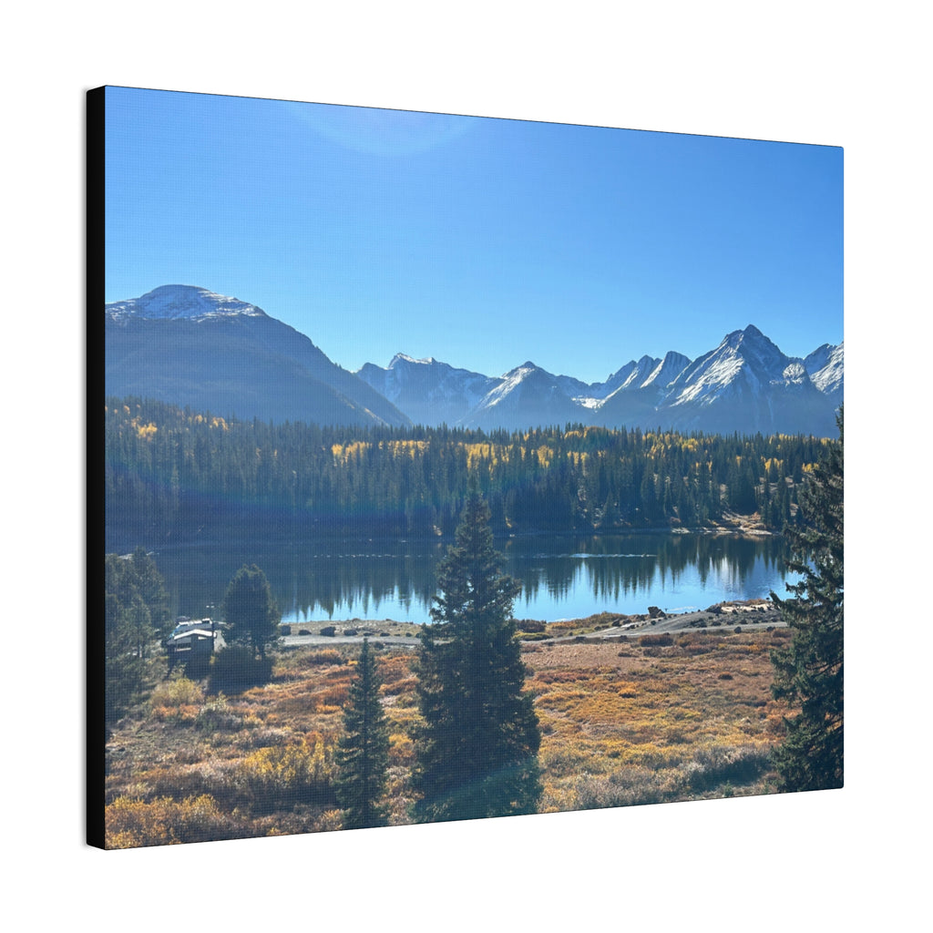 Mountain Lake Landscape Canvas