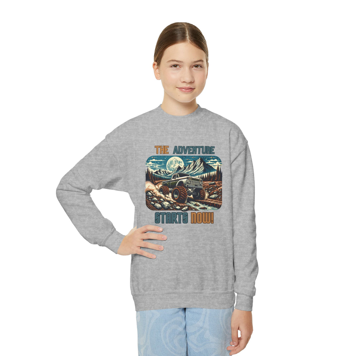 “The Adventure Starts Now” Youth Hoodie