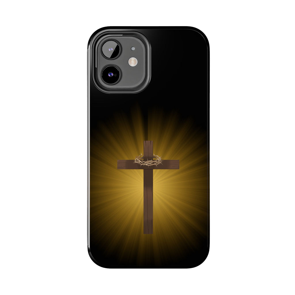 Cross and Crown of Thorns Phone Case