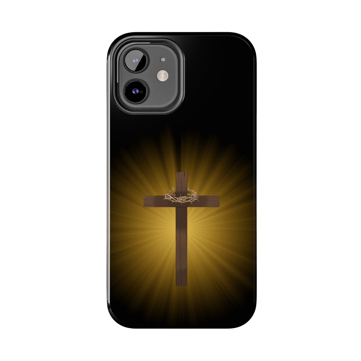 Cross and Crown of Thorns Phone Case