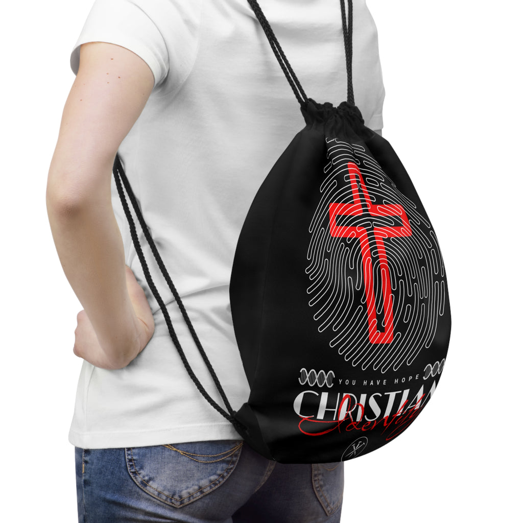 Christian Identity Drawstring Bag
