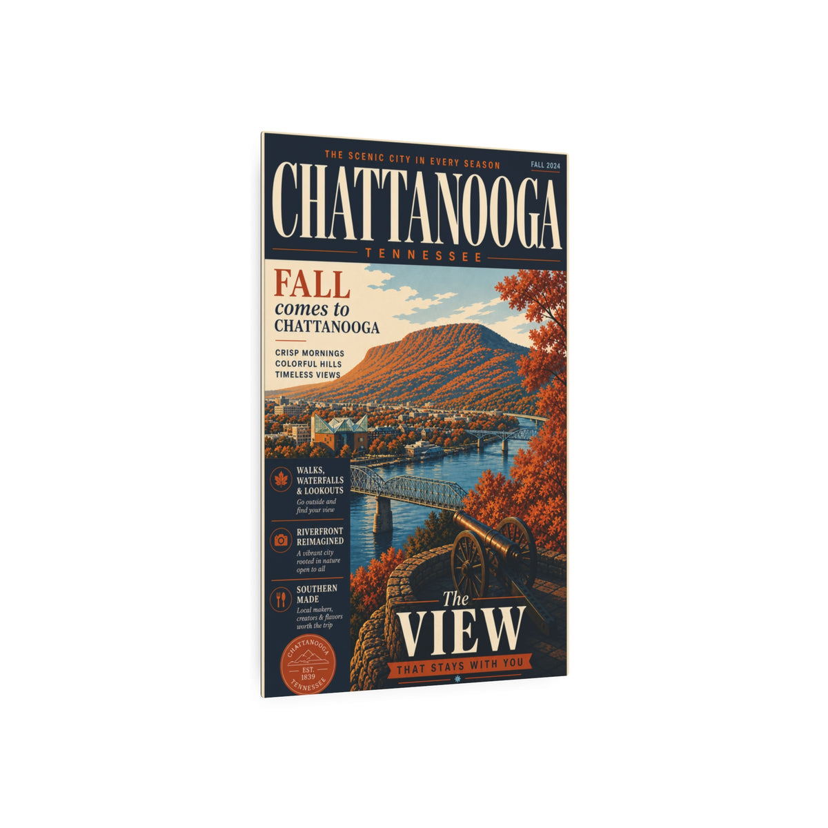 Chattanooga Tennesssee Metal Art Sign