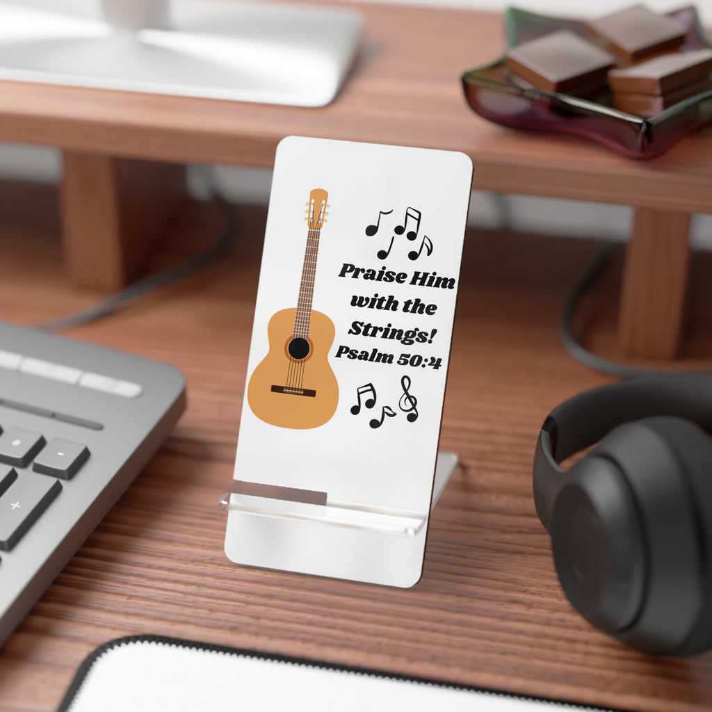 Guitar Music Phone Holder (Psalm 50:4)