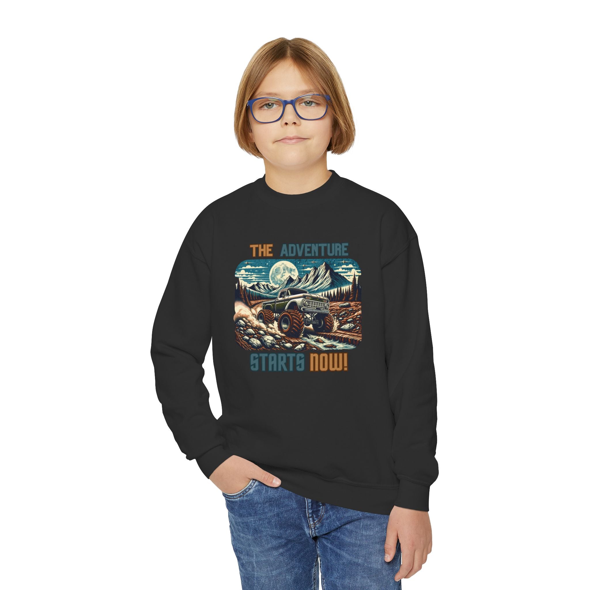 “The Adventure Starts Now” Youth Hoodie