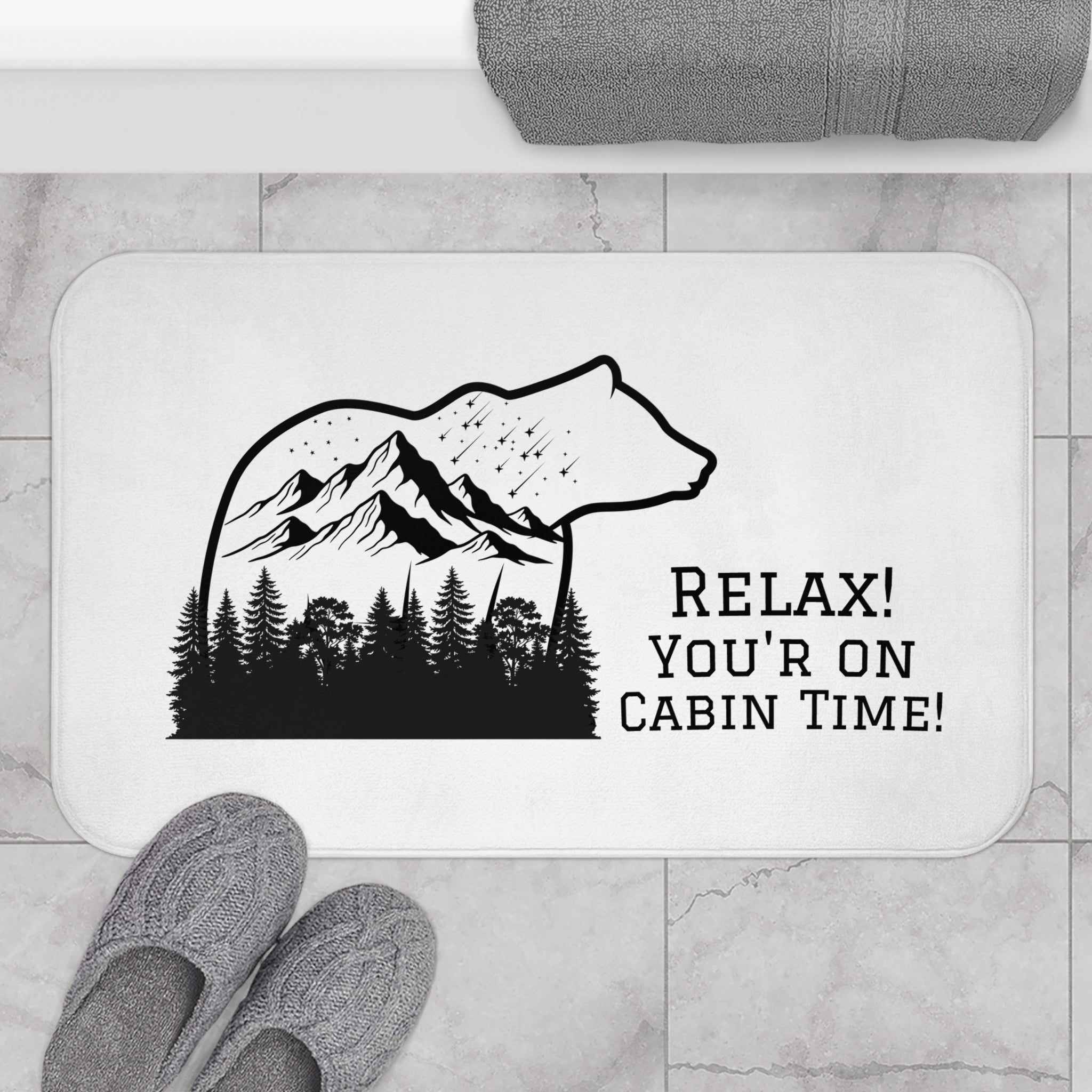 Cabin Time Bear Bath Mat