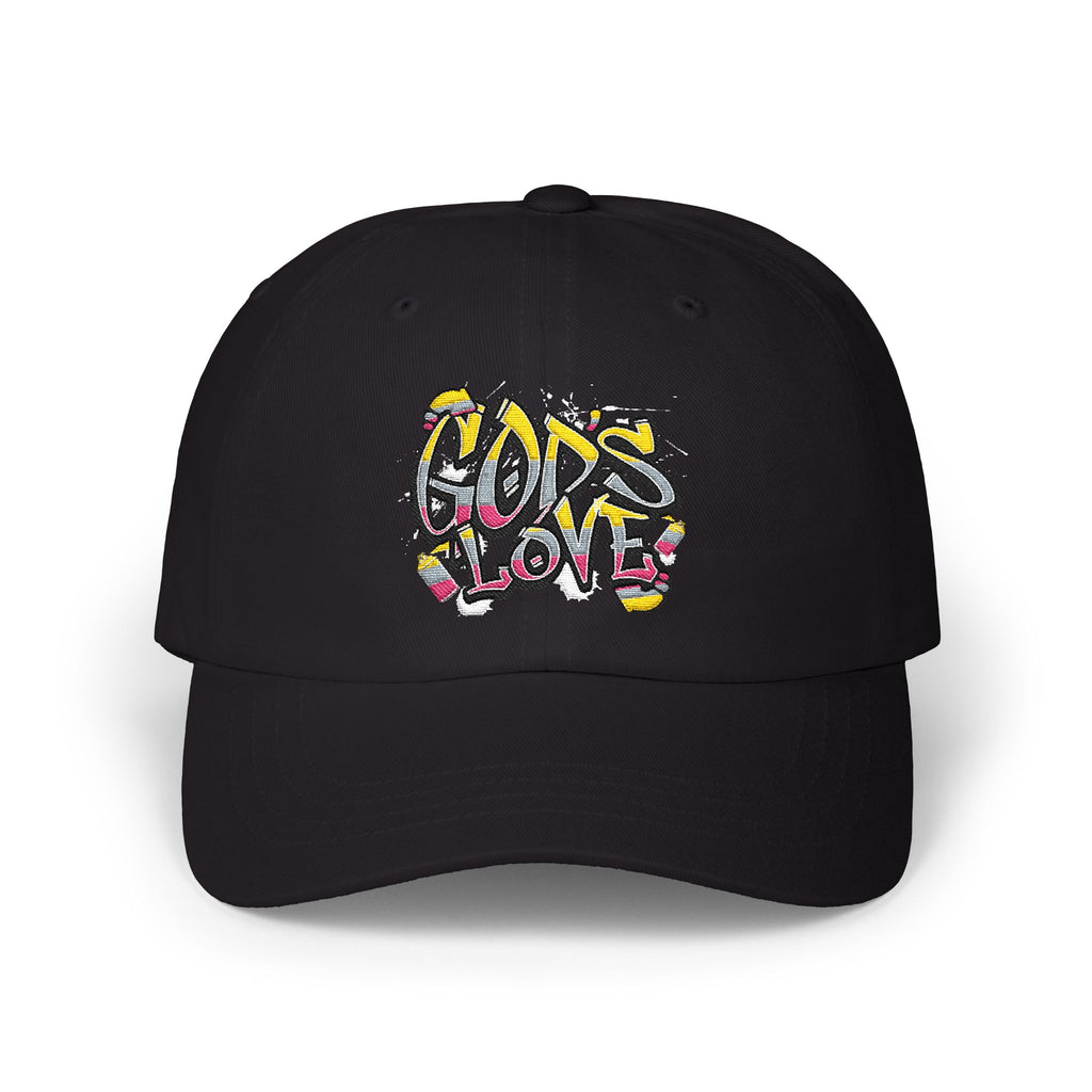 'God's Love' Graffiti Embroidered Baseball Hat