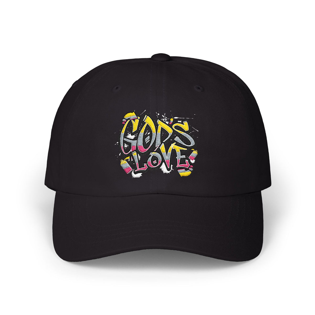 'God's Love' Graffiti Embroidered Baseball Hat
