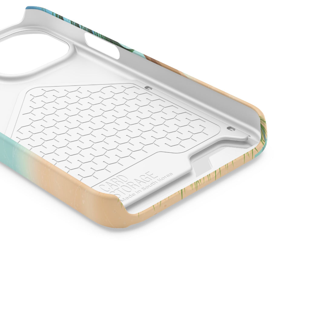 Beach Phone Case With Card Holder