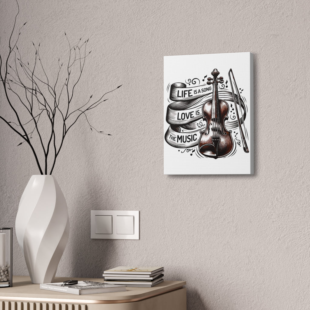 Violin Wall Art Canvas