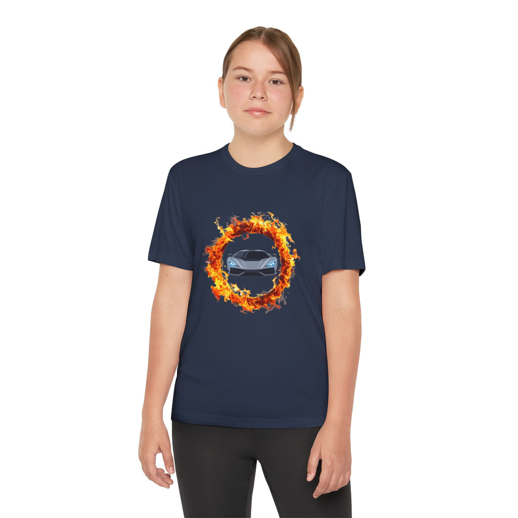 Car in a Ring of Fire Youth T-Shirt