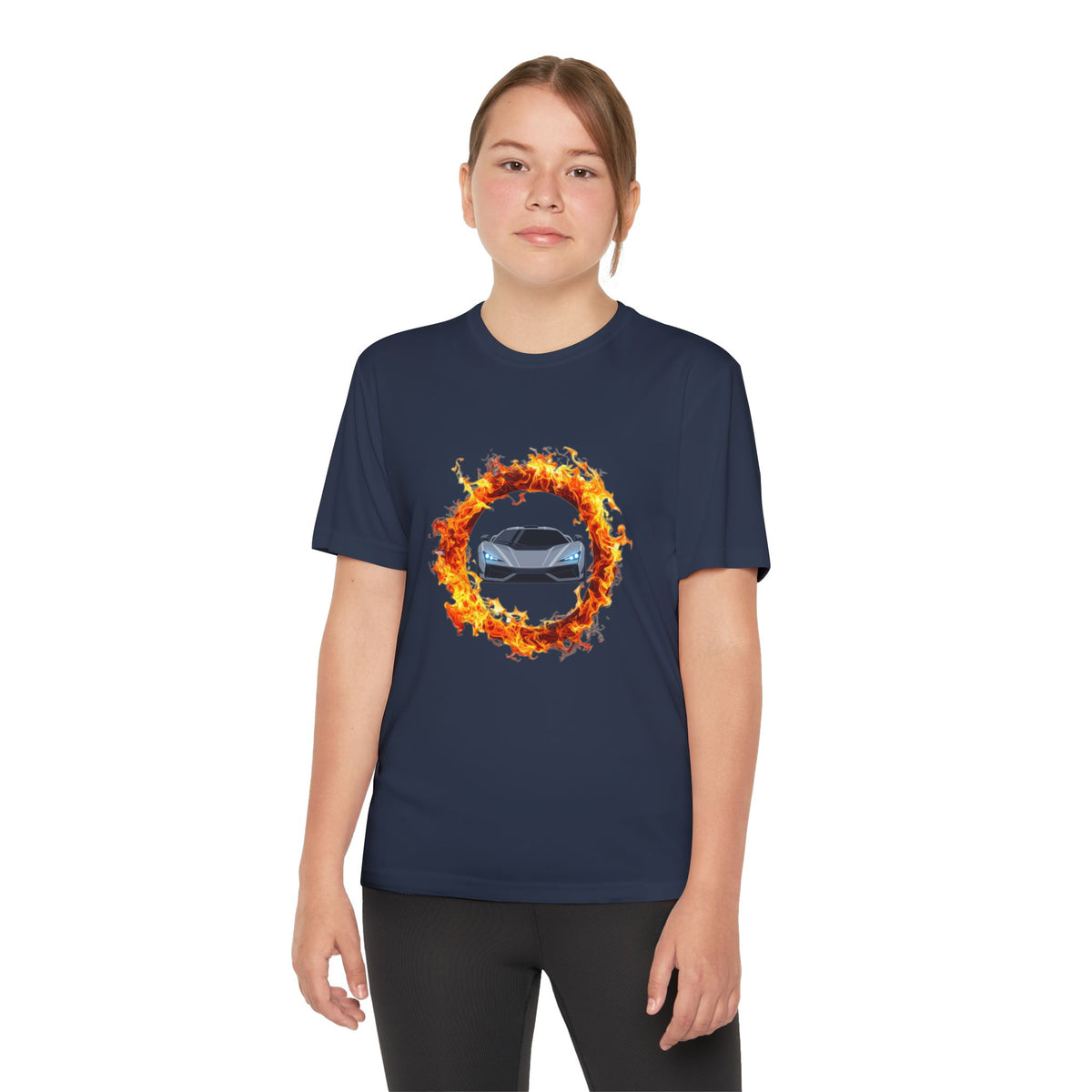 Car in a Ring of Fire Youth T-Shirt