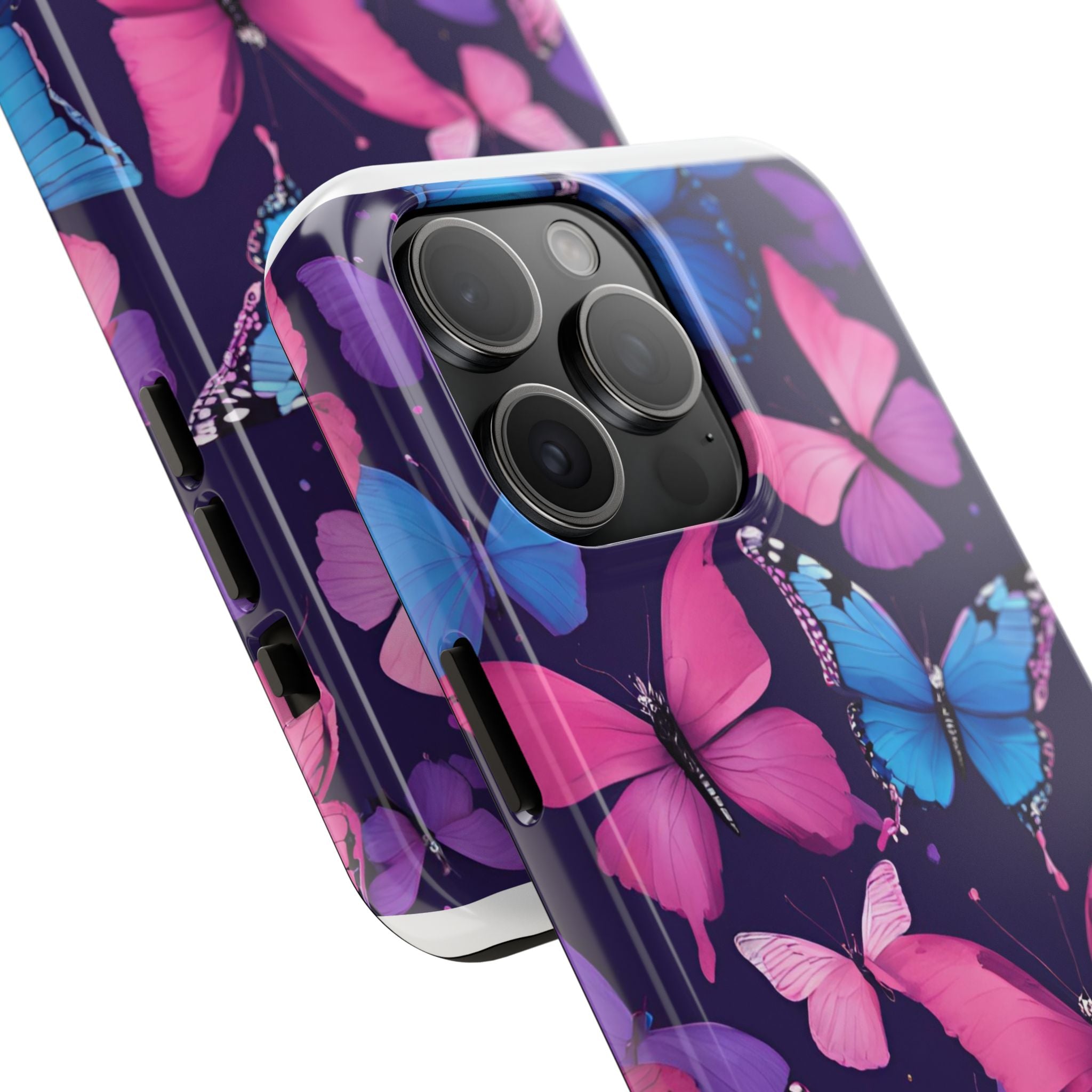 Butterfly Phone Case (Pink,Purple and Blue)