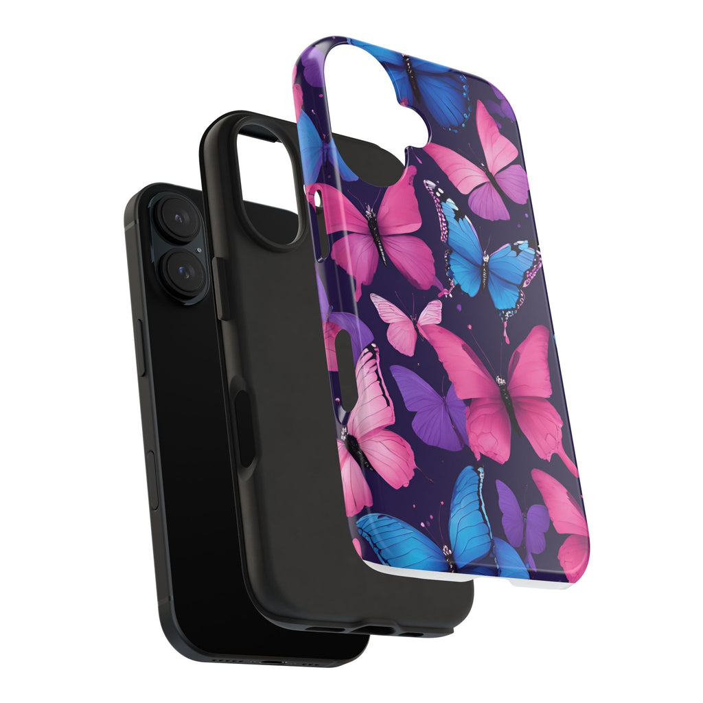 Butterfly Phone Case (Pink,Purple and Blue)