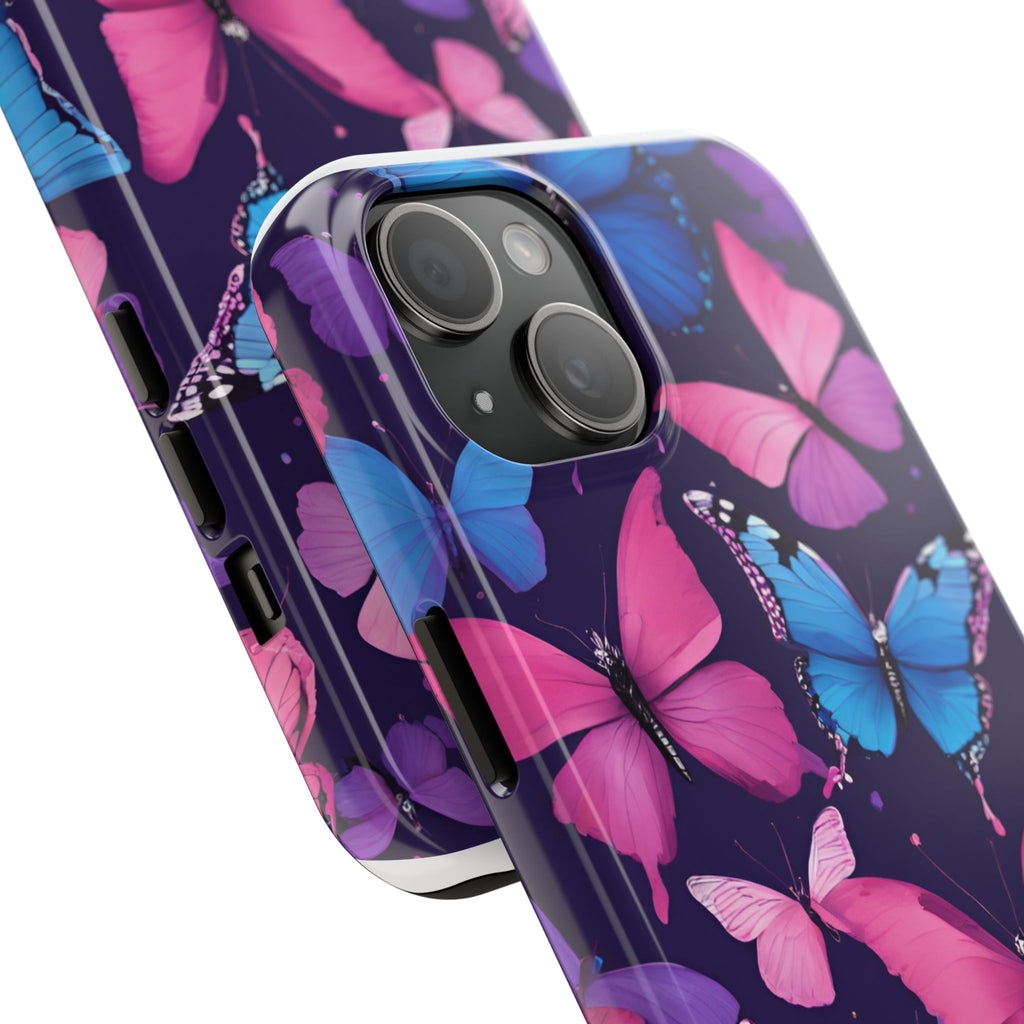 Butterfly Phone Case (Pink,Purple and Blue)