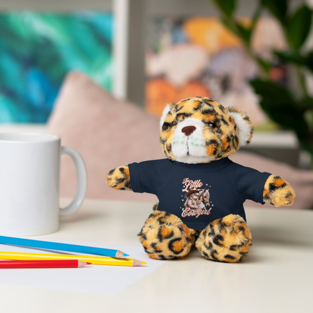 Plush Animal with 'The Little Cowgirl' Tee