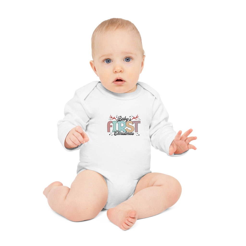 "Baby's First Christmas" LS Onesie