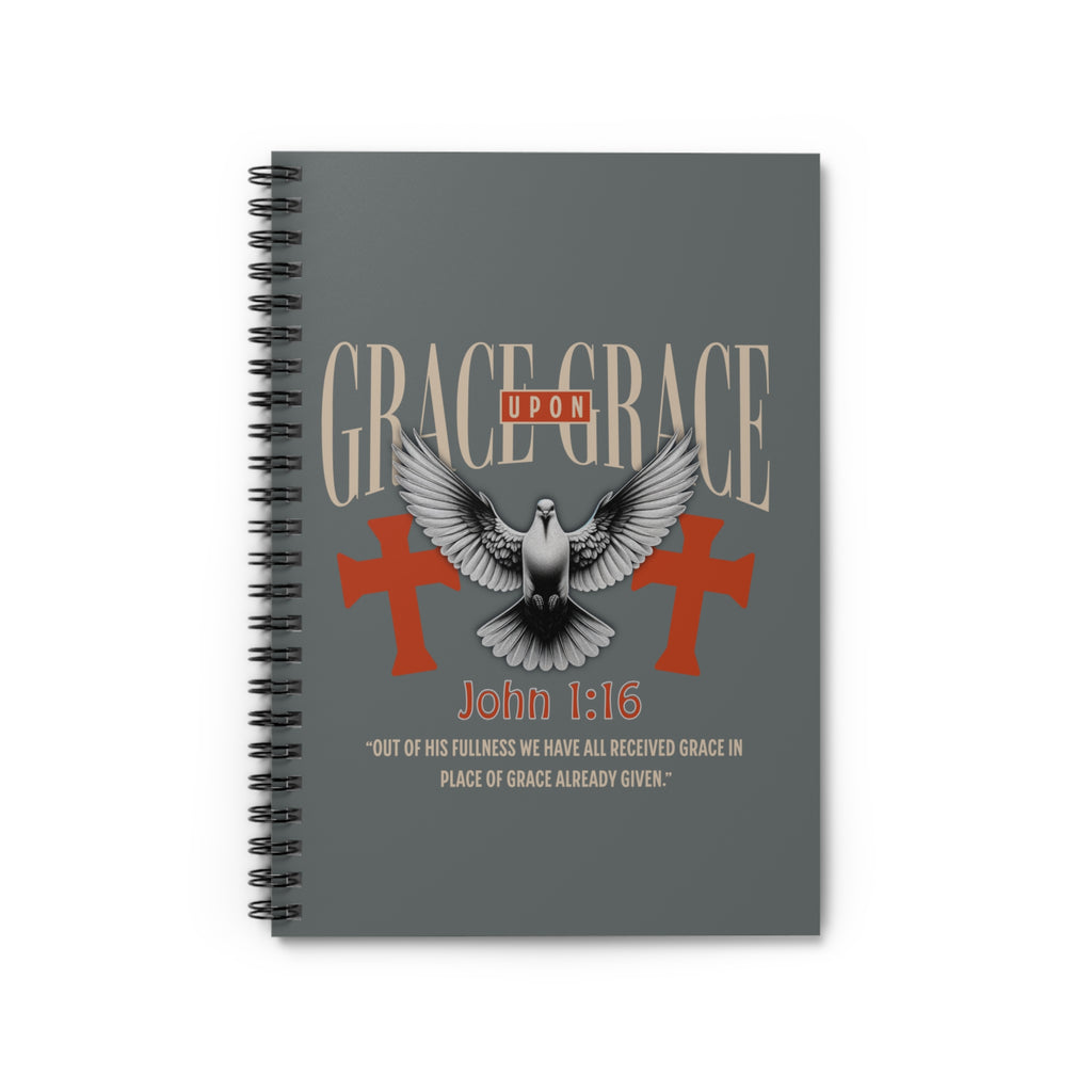 Grace Upon Grace Spiral Notebook (John 1:16)
