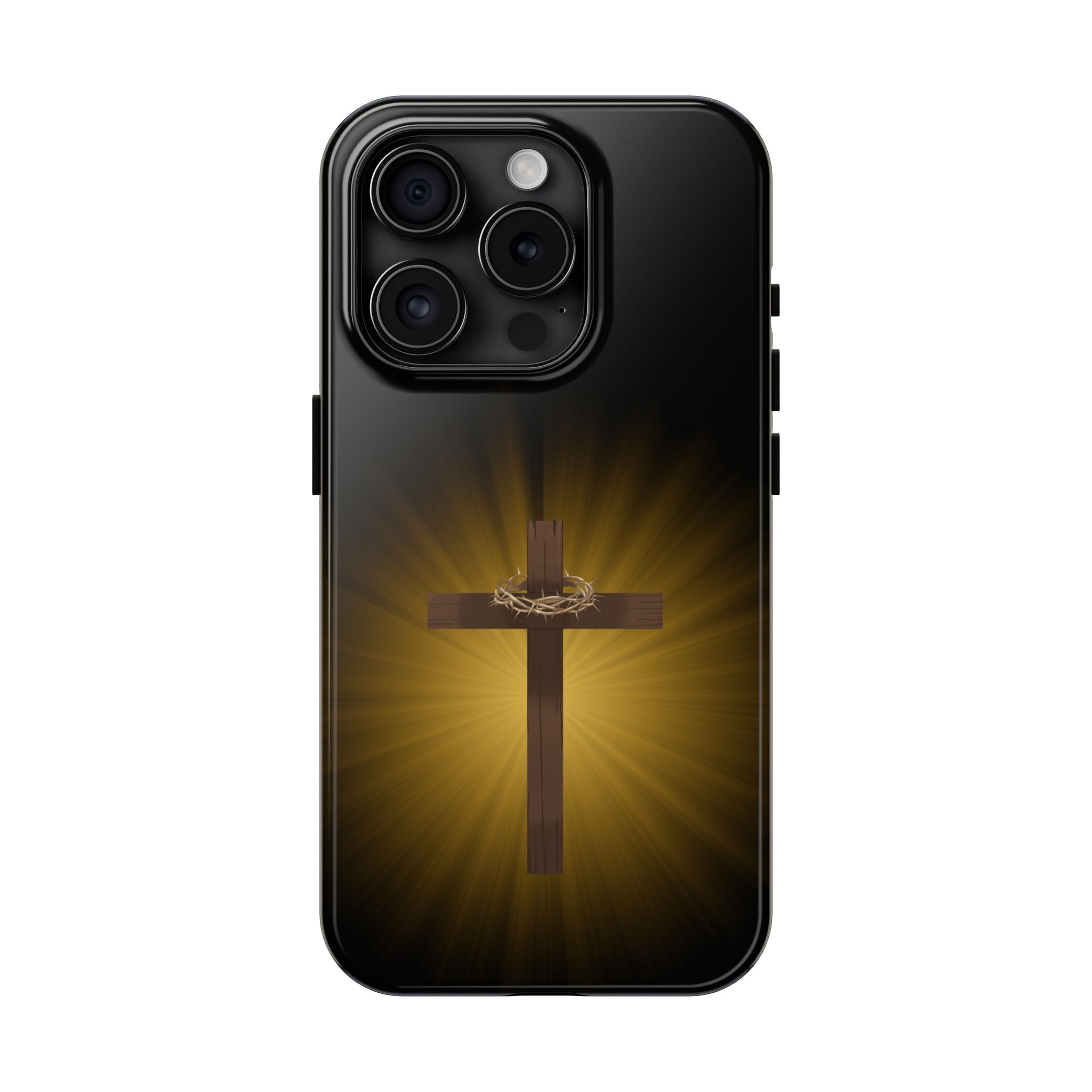Cross and Crown of Thorns Phone Case