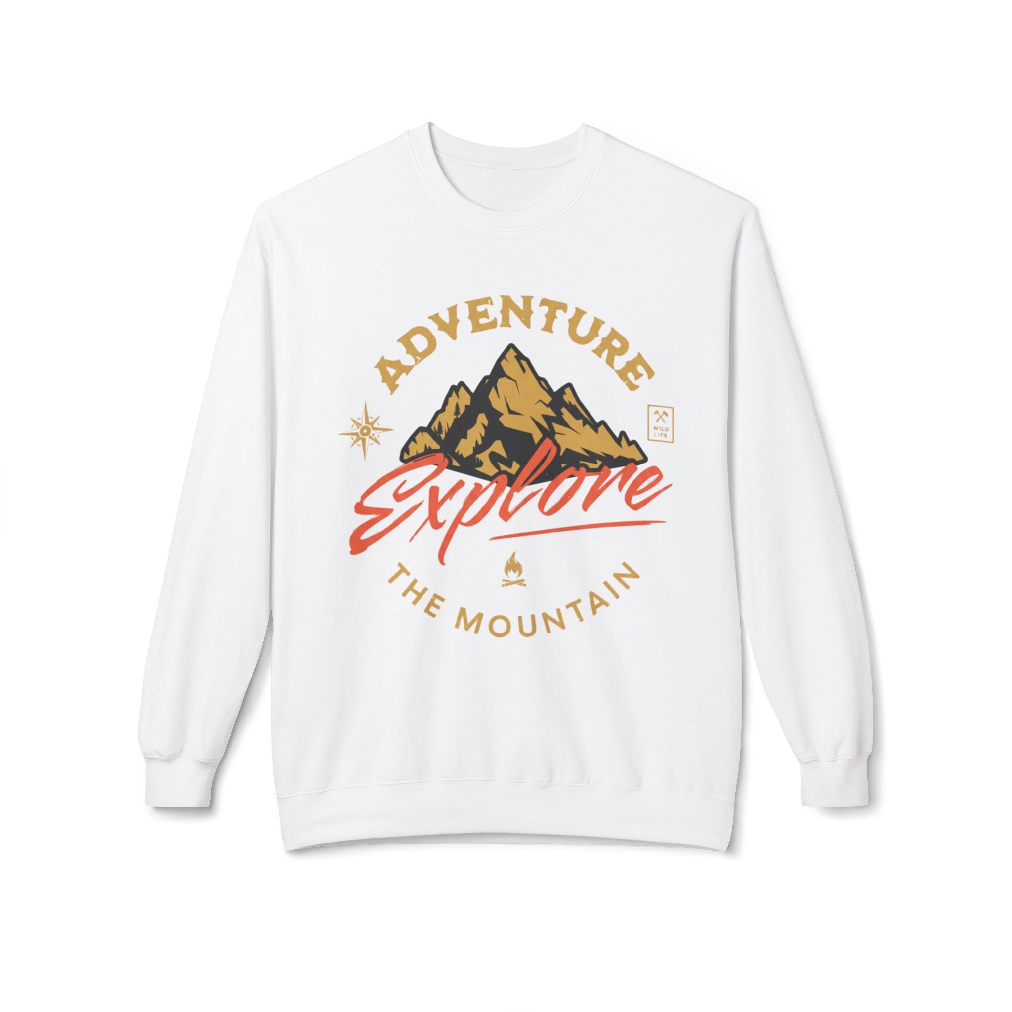 Adventure Explore Mountain Crewneck
