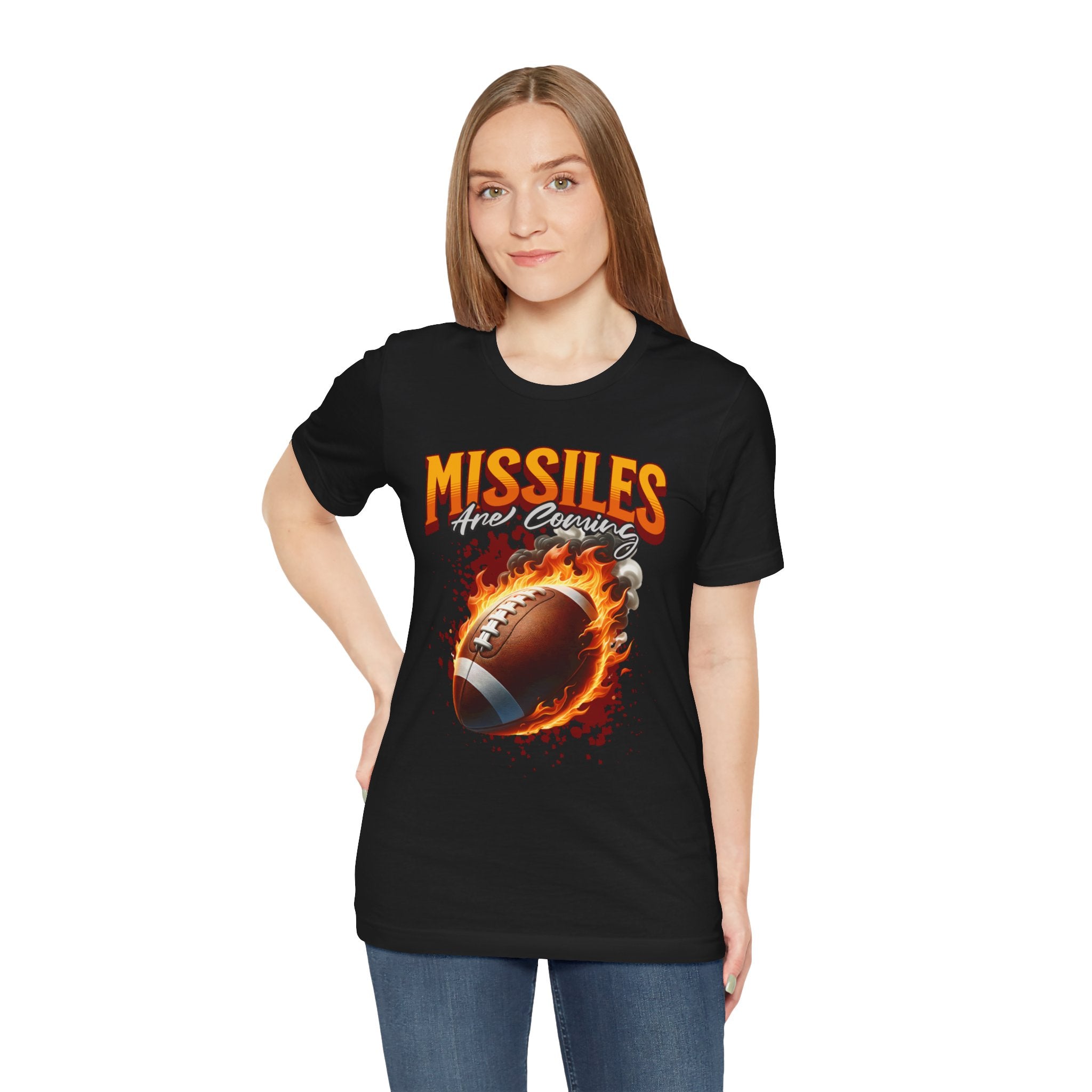 Missiles Are Coming Football T-Shirt