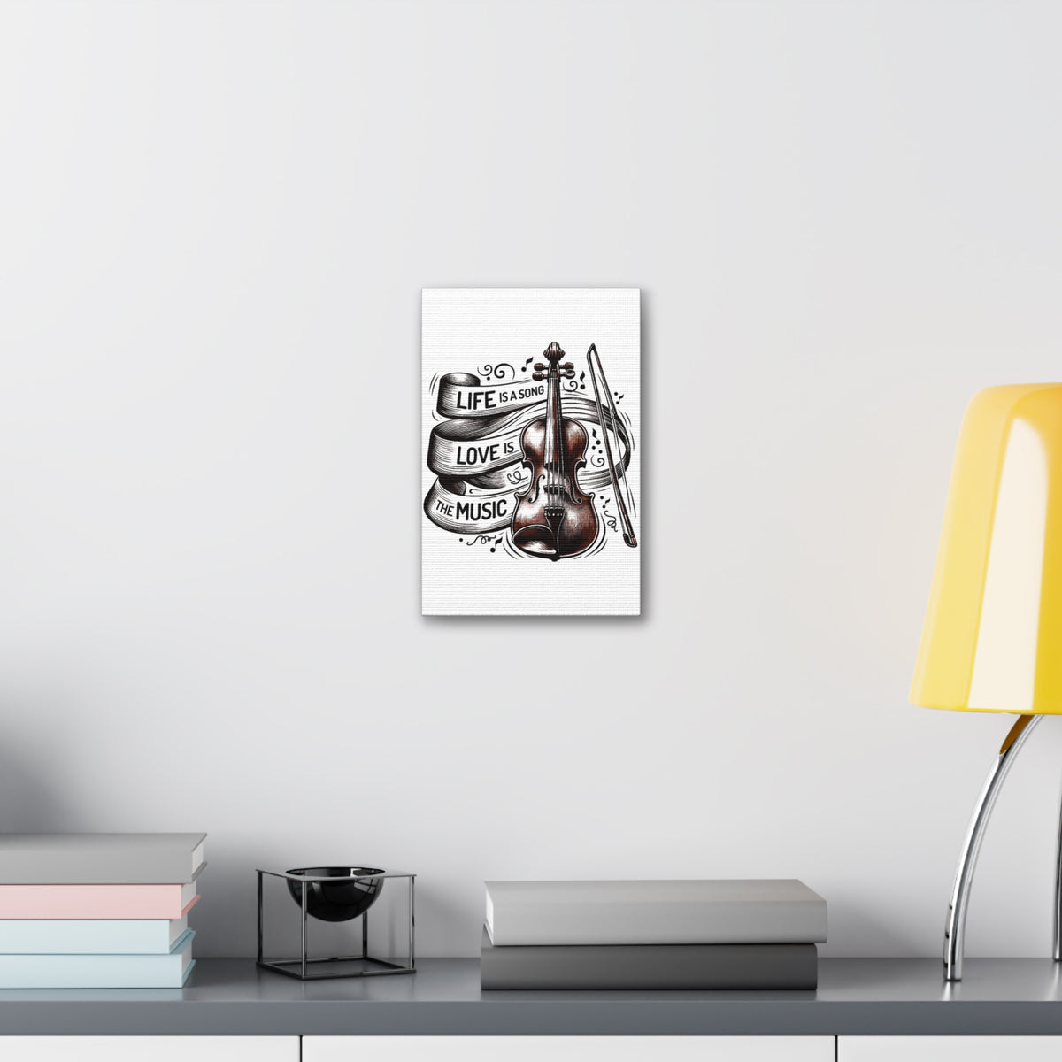 Violin Wall Art Canvas