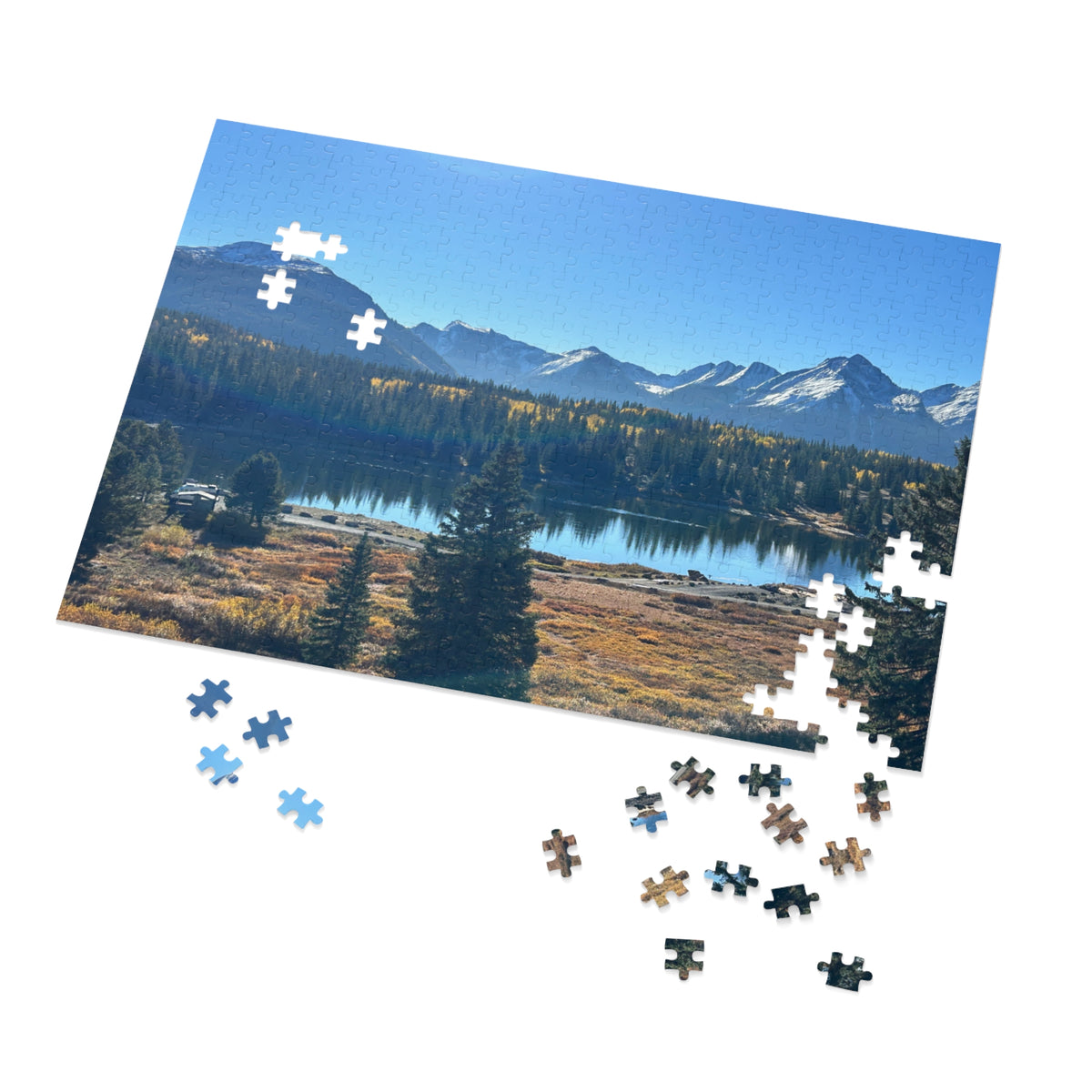 Mountain Lake Jigsaw Puzzle (500-Piece Puzzle with Tin)