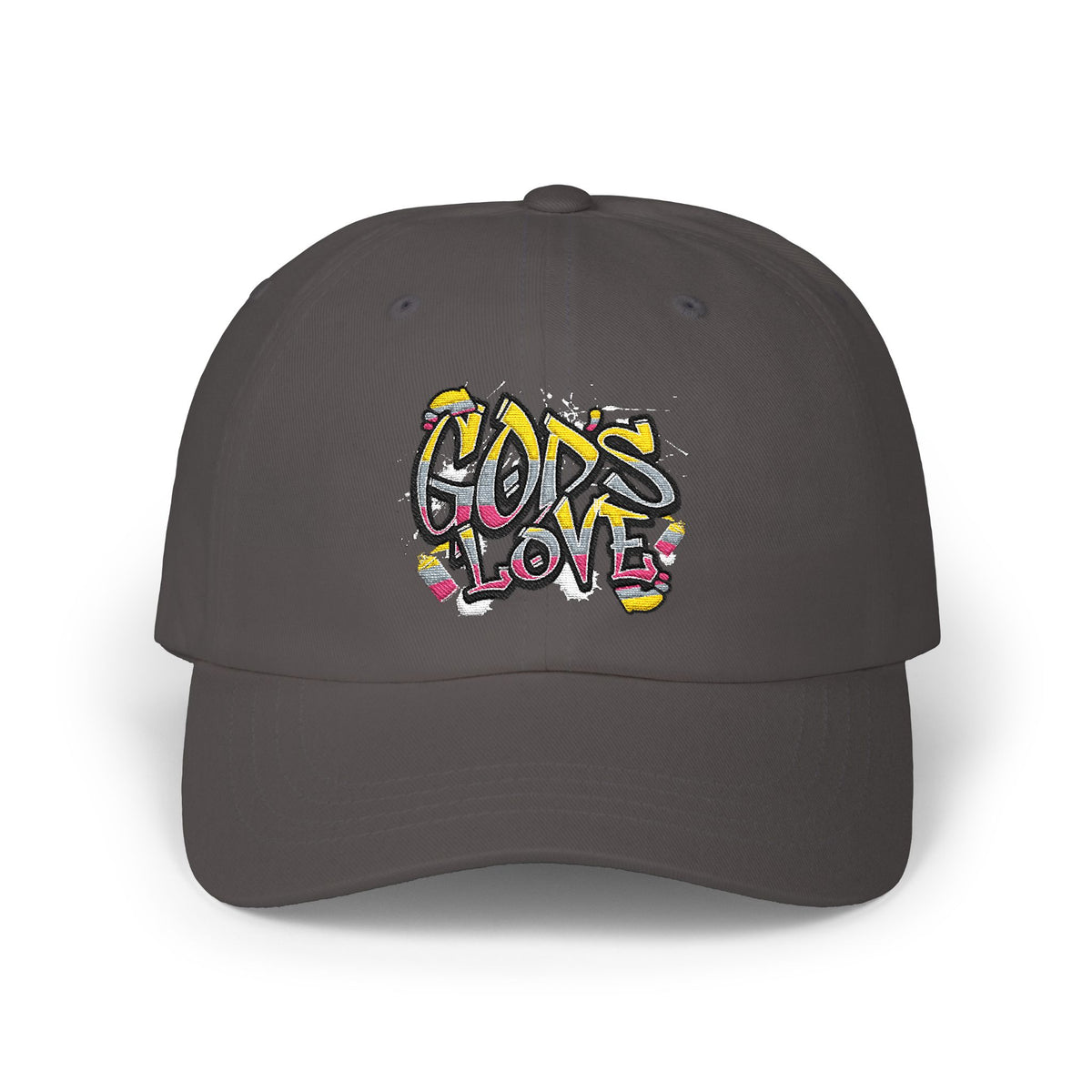 'God's Love' Graffiti Embroidered Baseball Hat