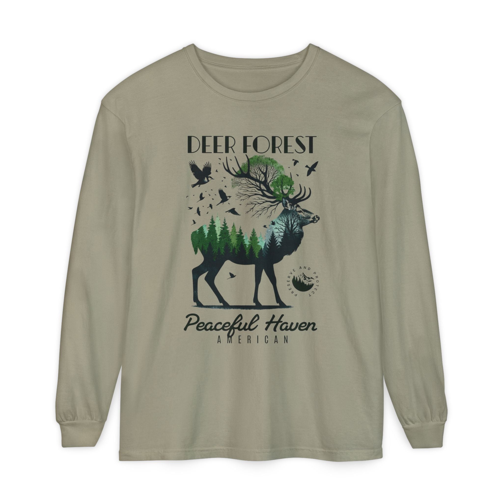 Deer Forest LS Tee