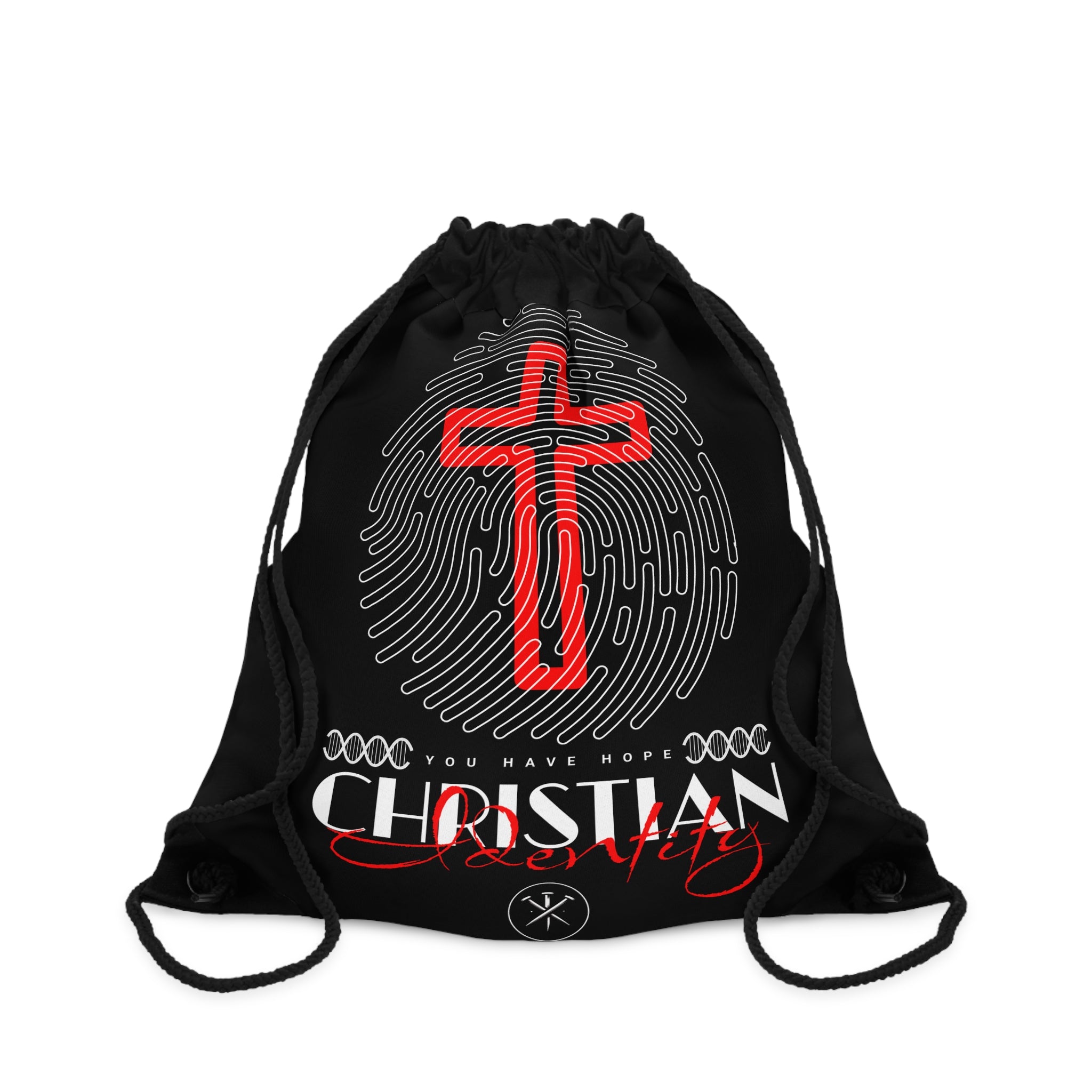 Christian Identity Drawstring Bag
