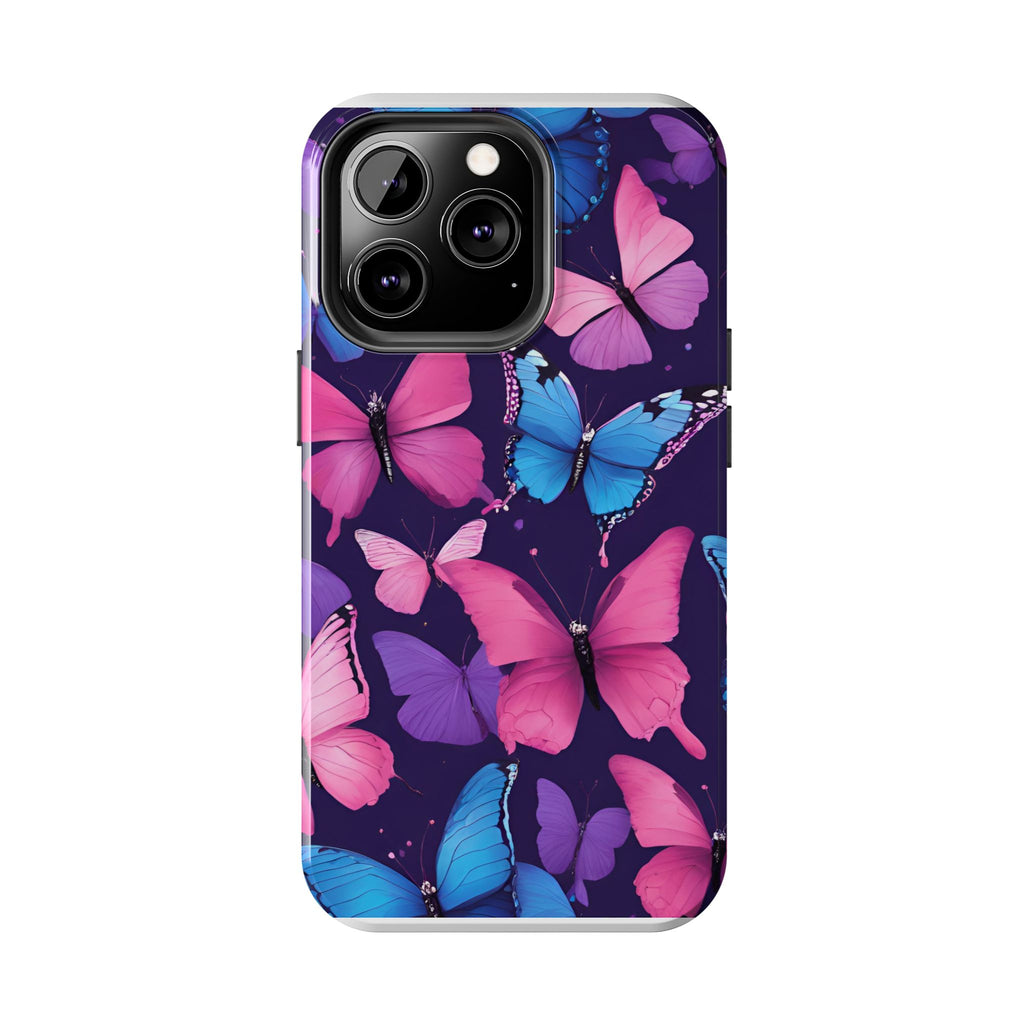 Butterfly Phone Case (Pink,Purple and Blue)