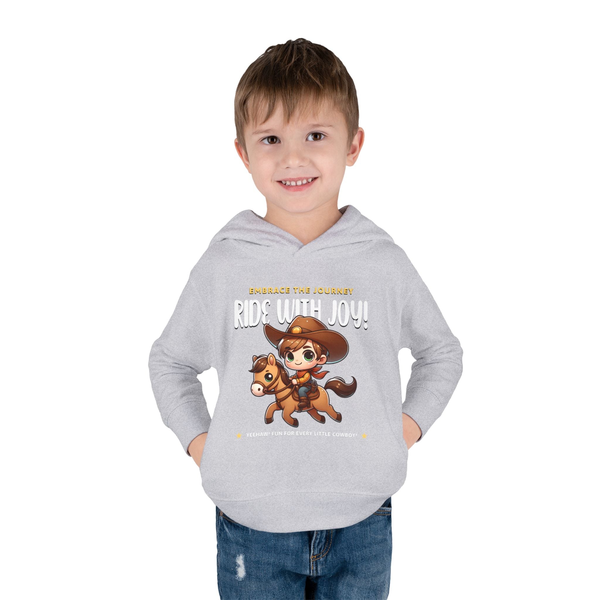 "Ride With Joy" Cowboy Kids Hoodie